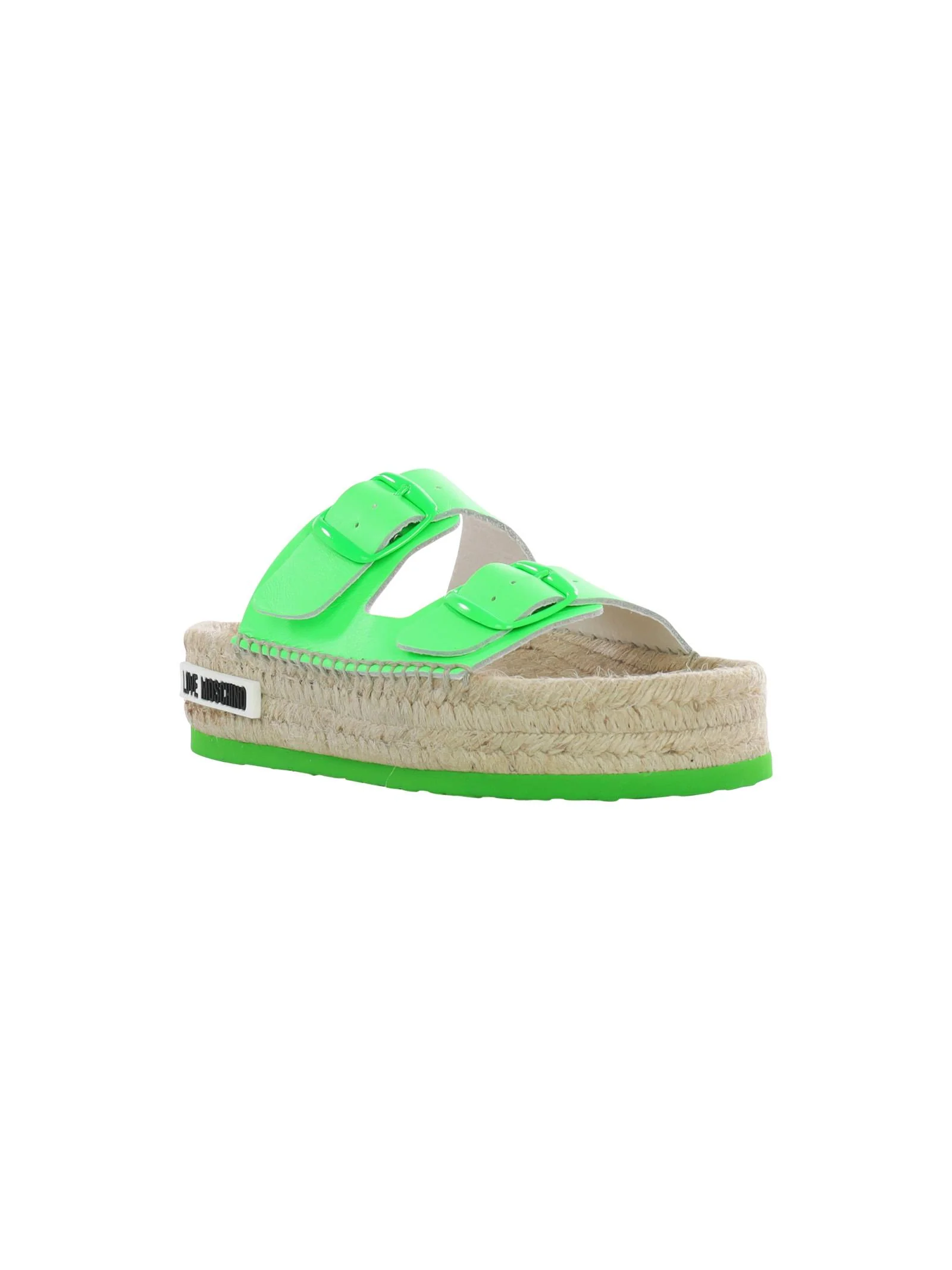 Sabot espadrillas verde fluo - Image 2