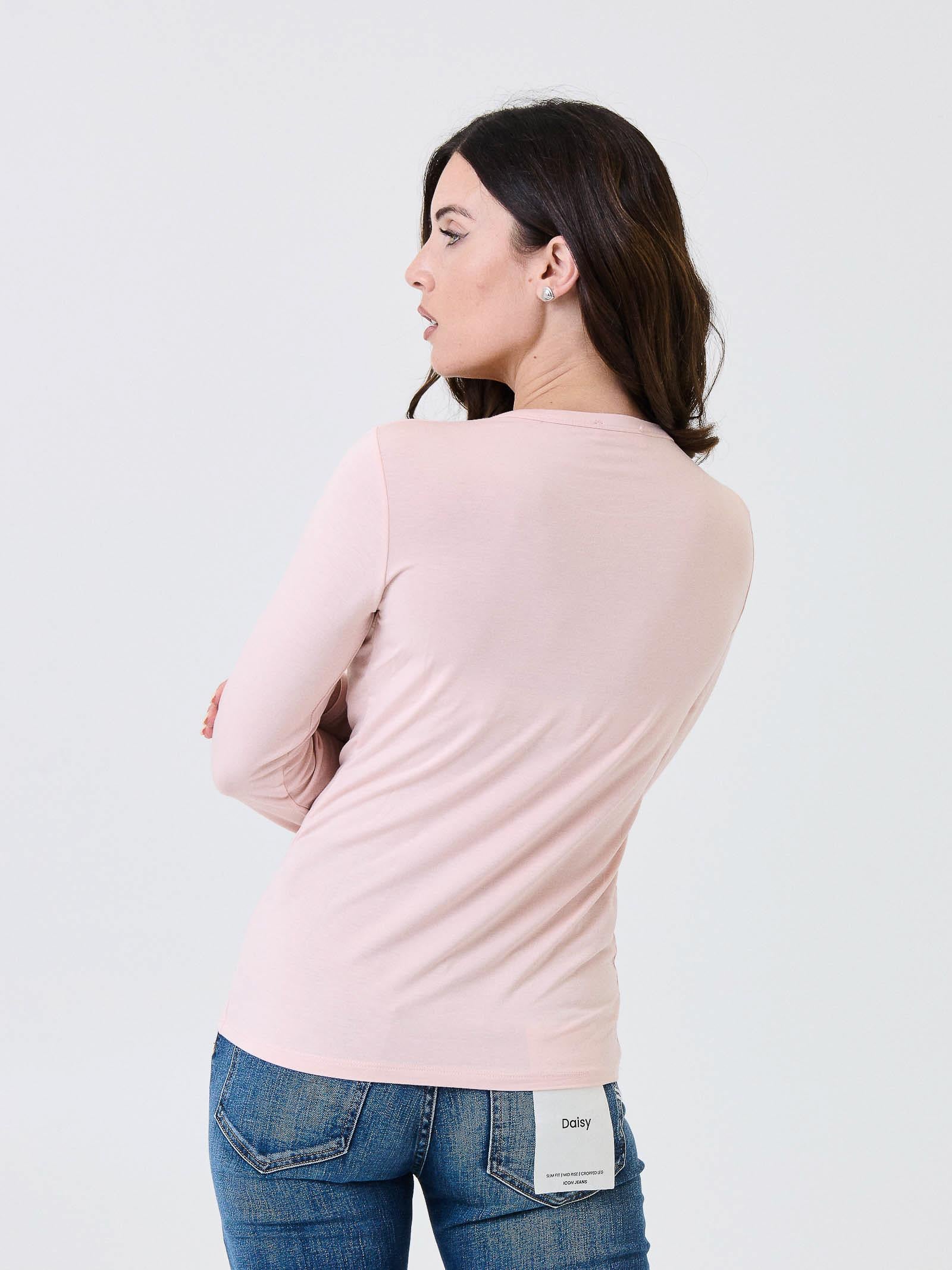 Maglia a maniche lunghe Kontatto rosa - Image 3
