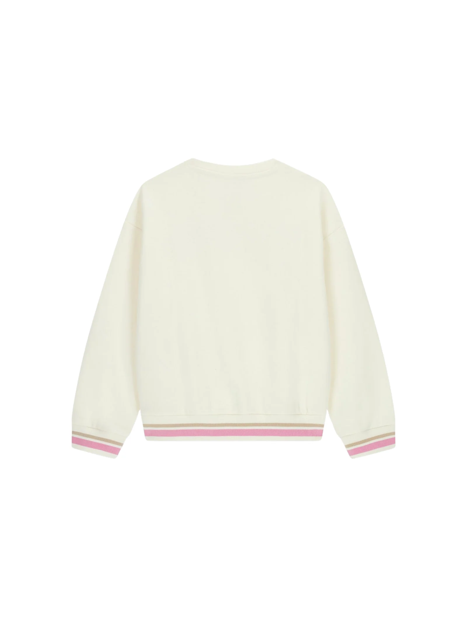 Maglia Guess bianca con inserti rosa - Image 2