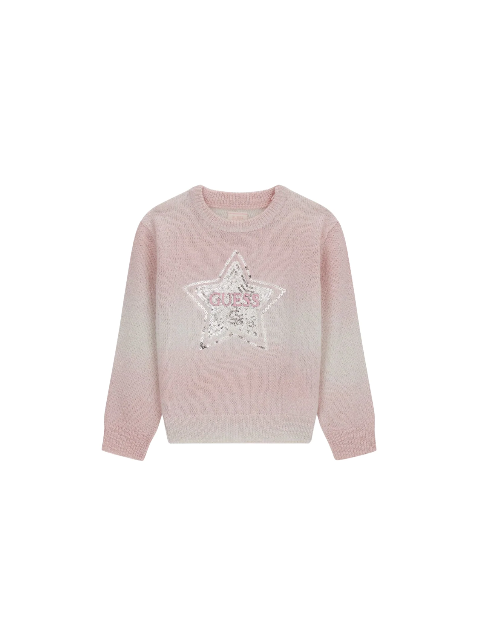 Maglioncino Guess rosa sfumato con effetto dégradé