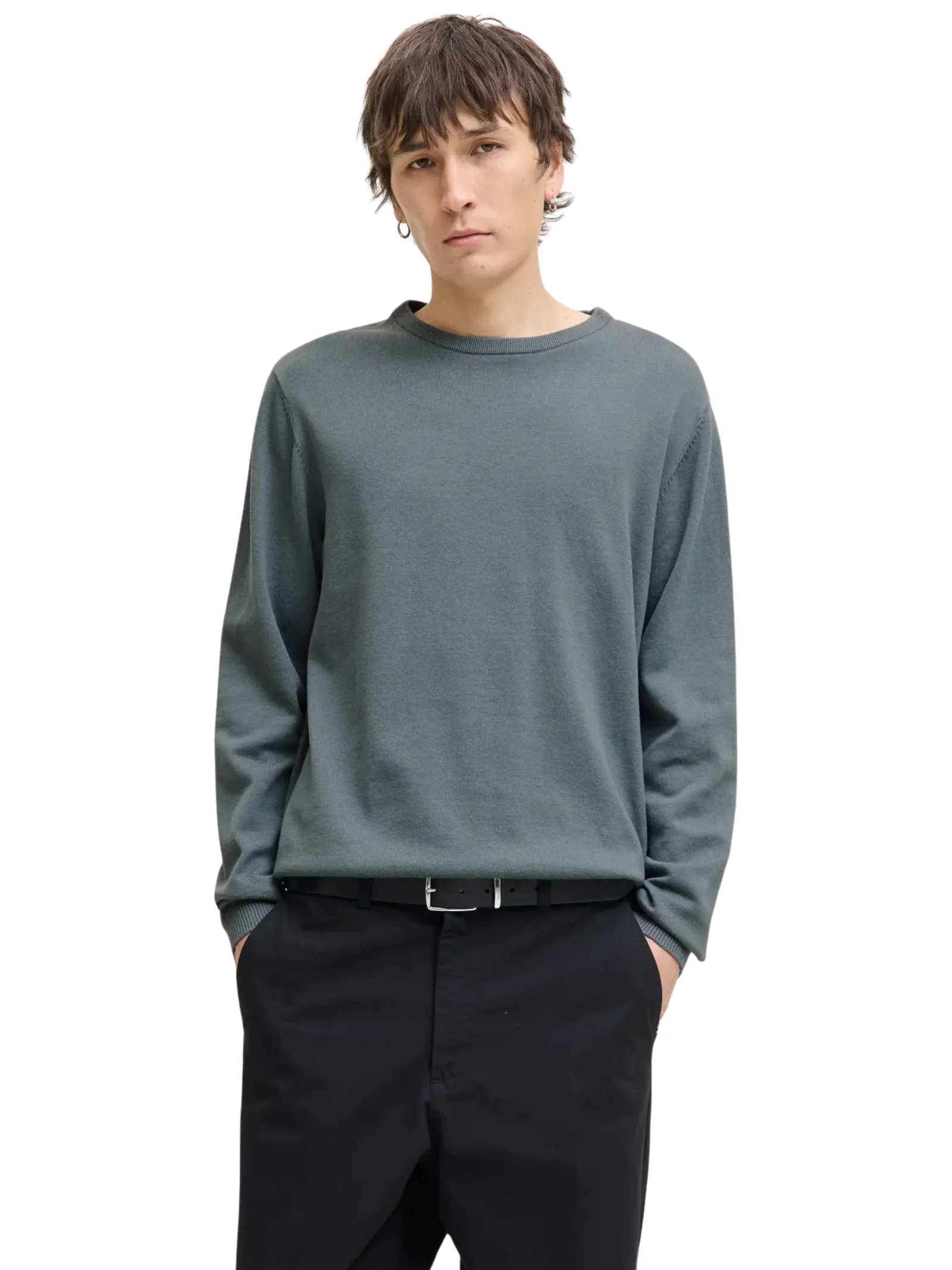 Maglioncino Jack & Jones verde salvia scuro