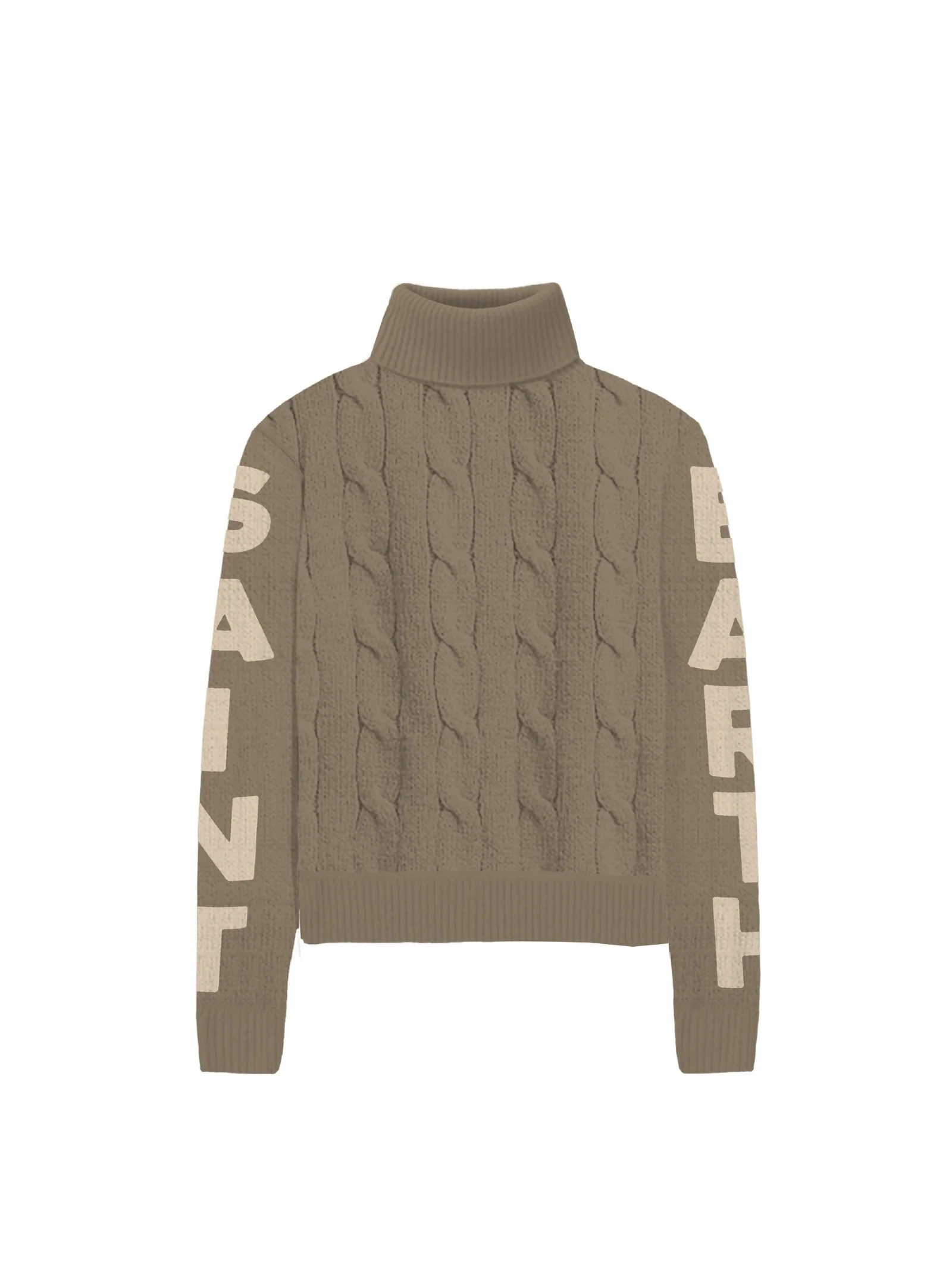 Maglione "1021 strass" Saint Barth marrone