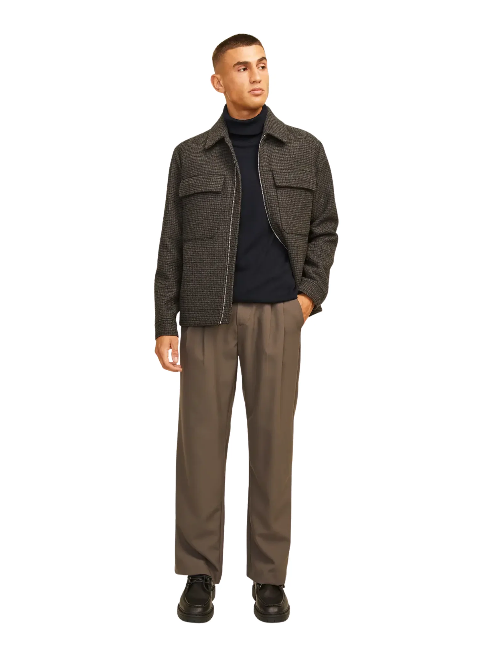 Maglione a collo alto Jack & Jones nero - Image 3