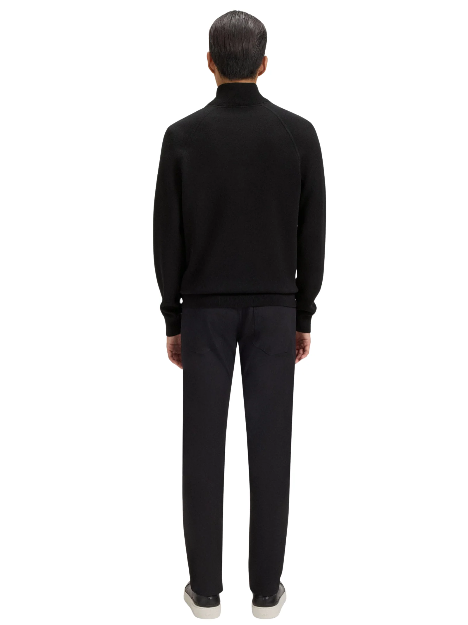 Maglione Boss nero con zip a doppio cursore - Image 4
