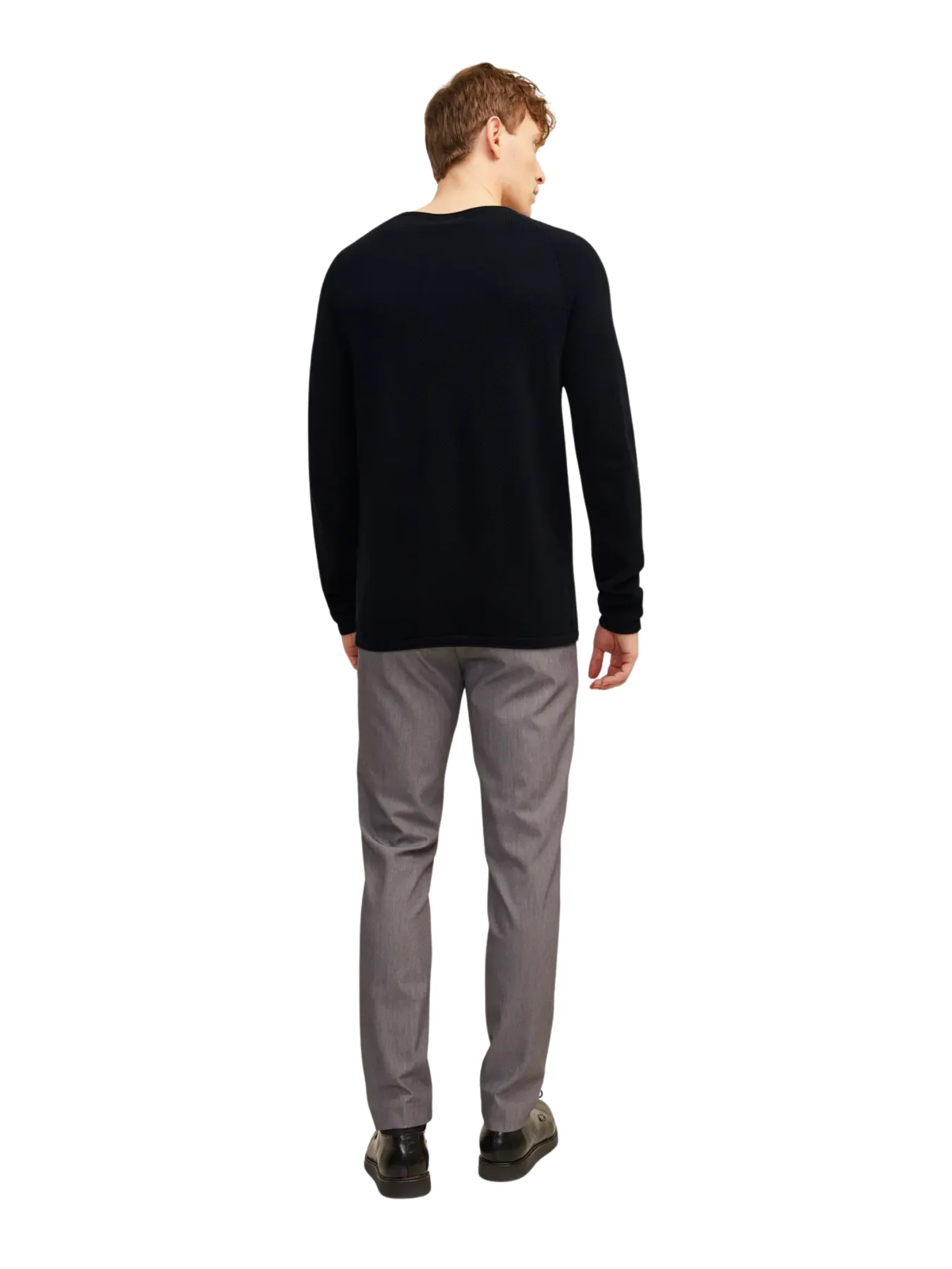 Maglione Jack & Jones nero con patch logo - Image 2