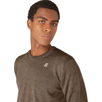 Maglione "Sebastien Merino" K-Way beige - Image 2