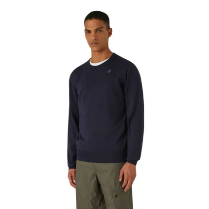Maglione "Sebastien Merino" K-Way blu scuro - Image 2