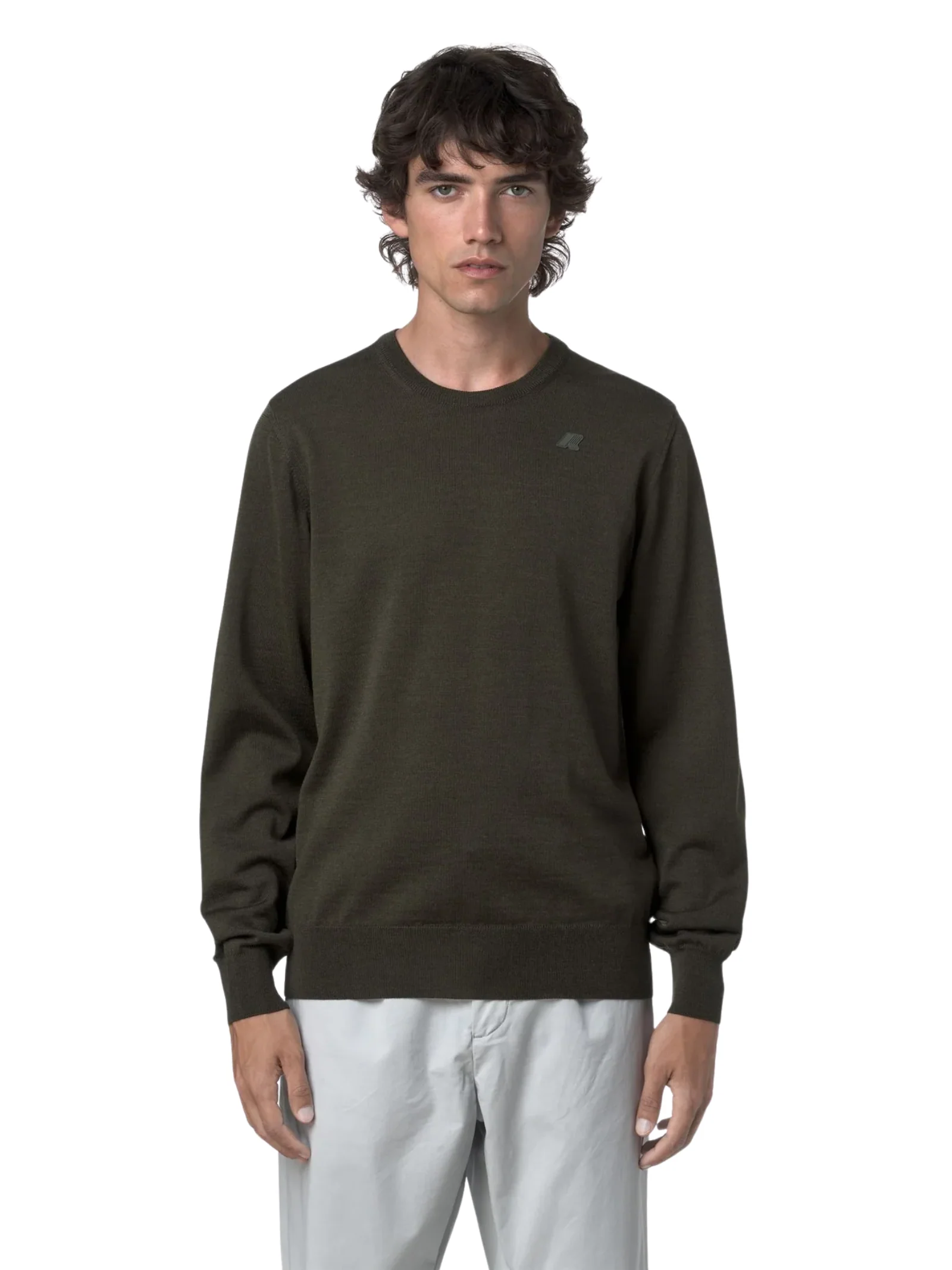Maglione "Sebastien Merino" K-Way verde - Image 2