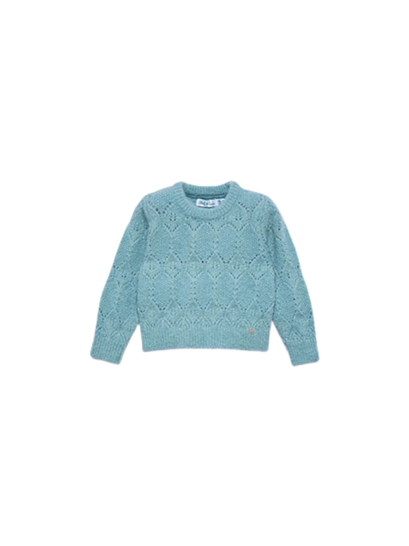 Maglione traforato Abel & Lula azzurro