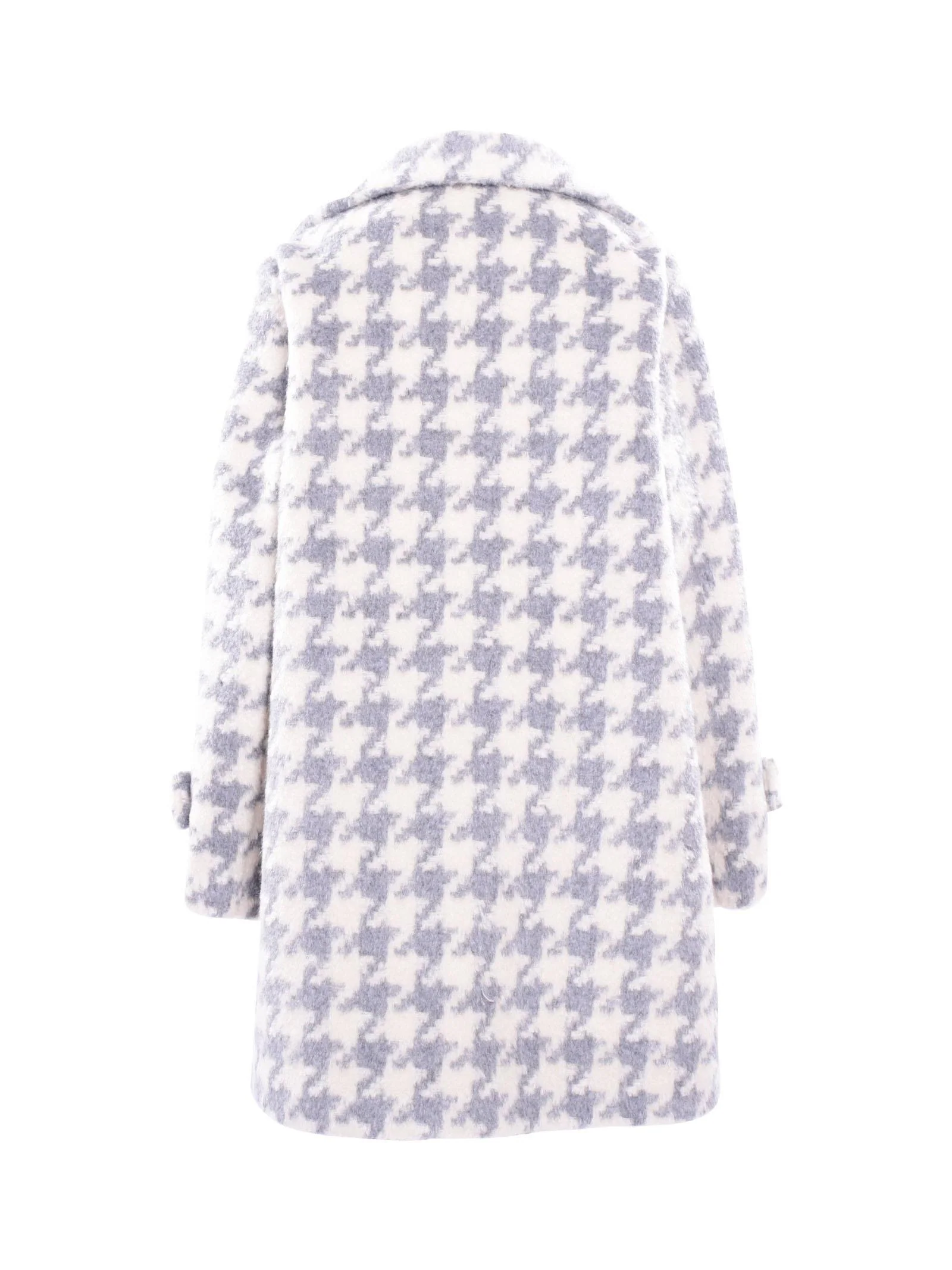 Cappotto Manila Grace pied de poul beige e grigio - Image 3