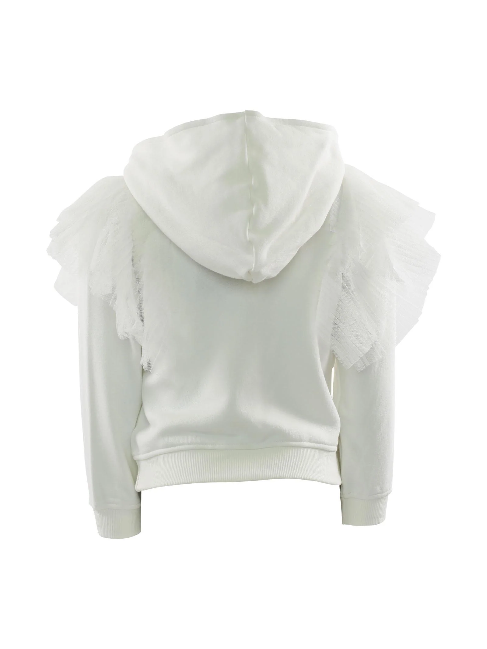 Felpa bianca con tulle - Image 3