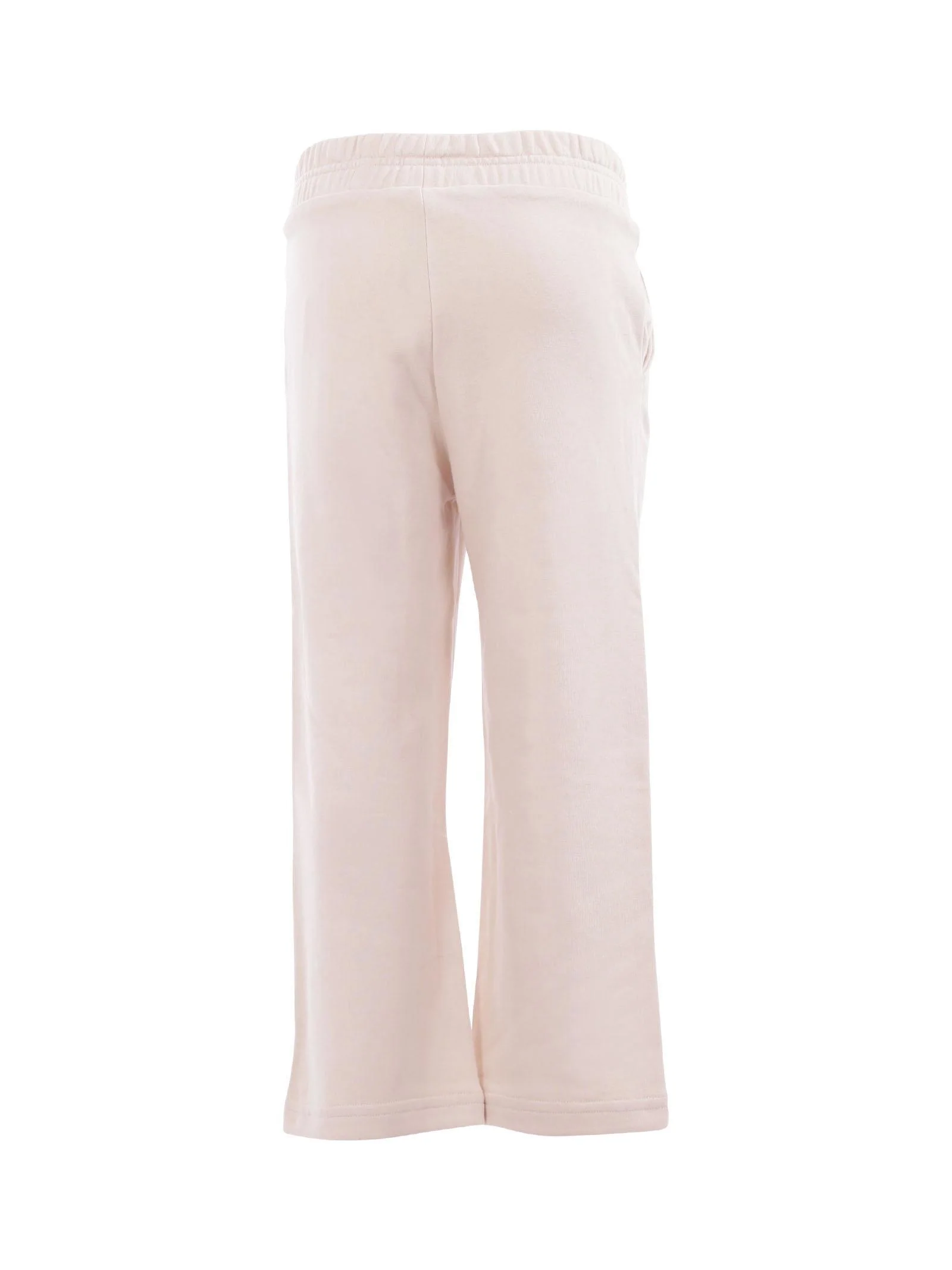 Joggers bambina Manila Grace beige in cotone garzato - Image 3