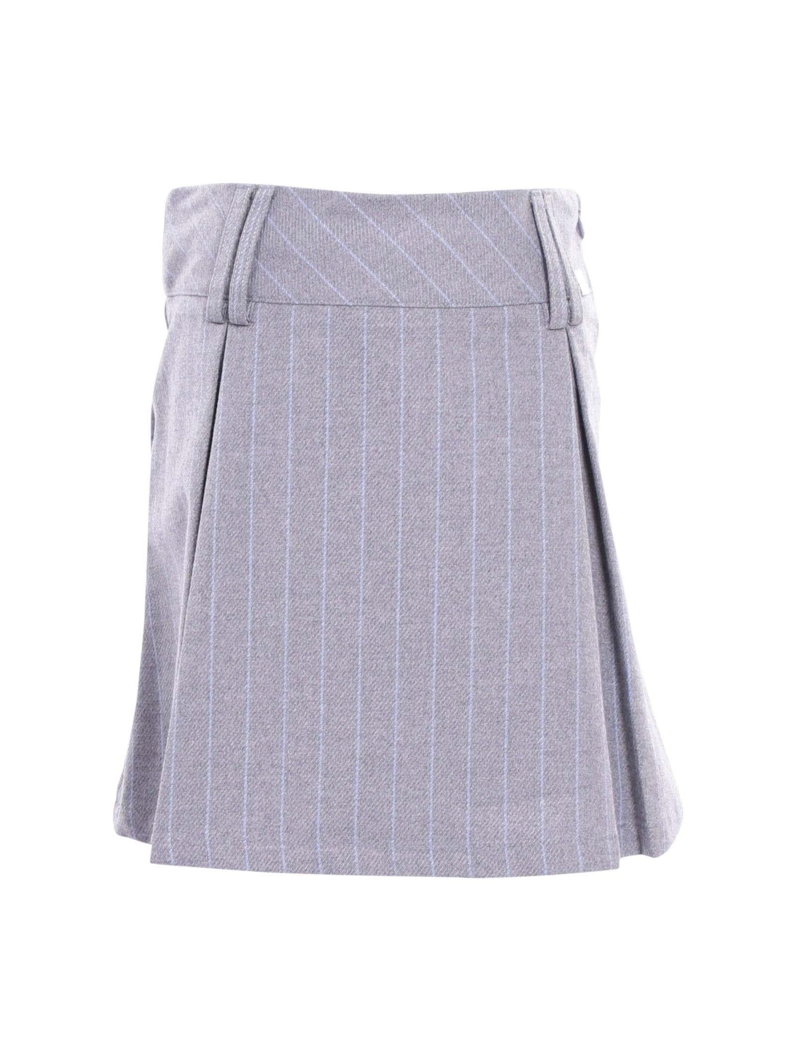 Minigonna Manila Grace ragazza grigio gessato
