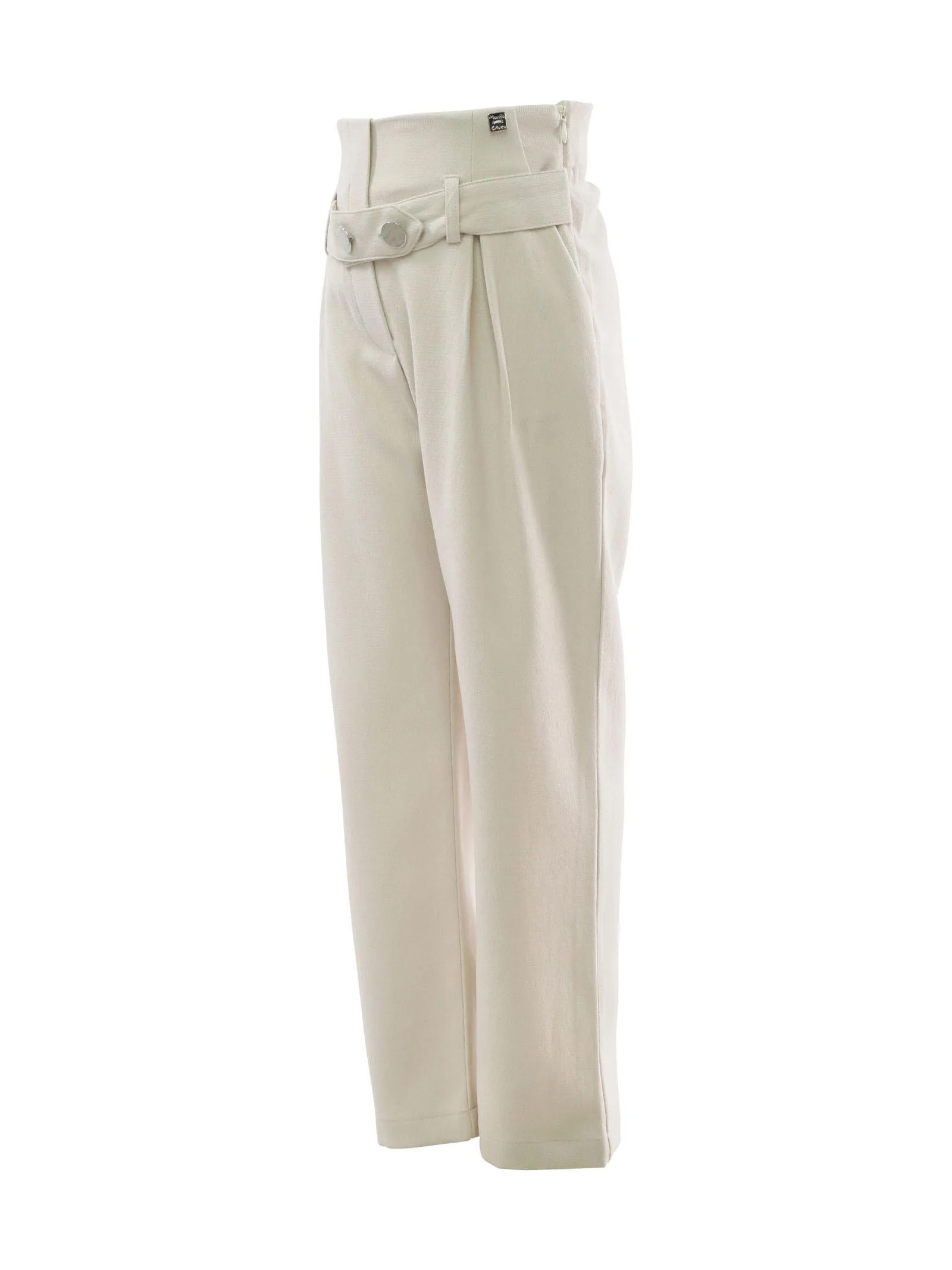 Pantalone burro vita alta - Image 2