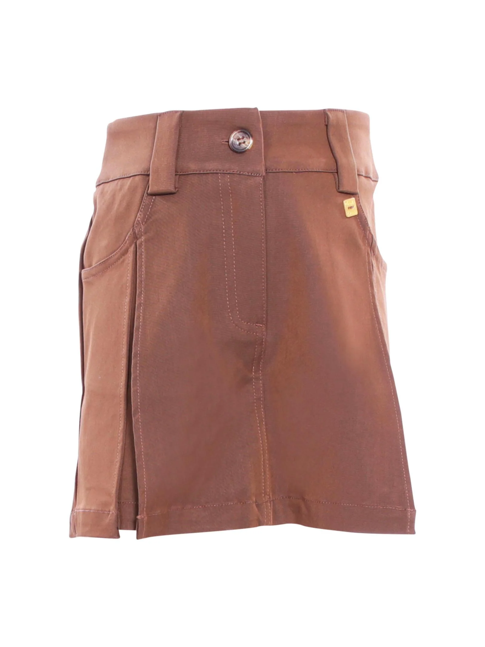 Shorts Gonna Manila Grace caffè con pince