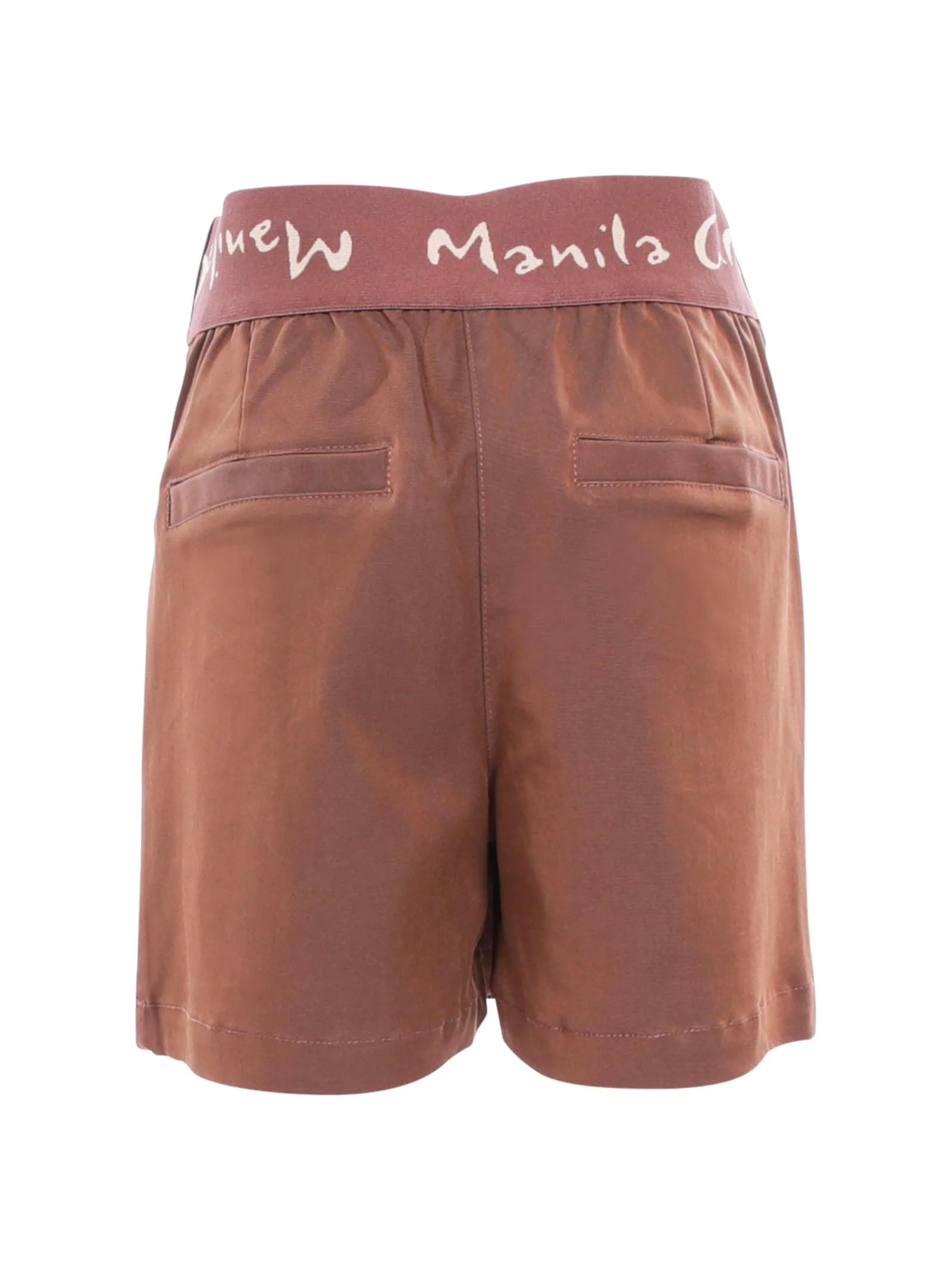 Shorts Gonna Manila Grace caffè con pince - Image 3