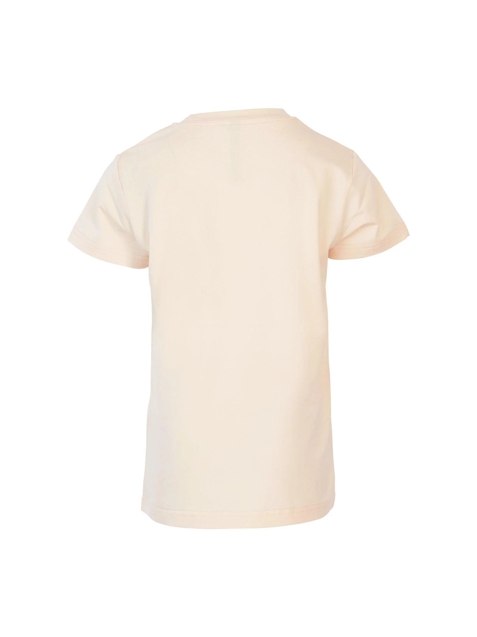 T-shirt rosa con logo e brillantini neri - Image 3