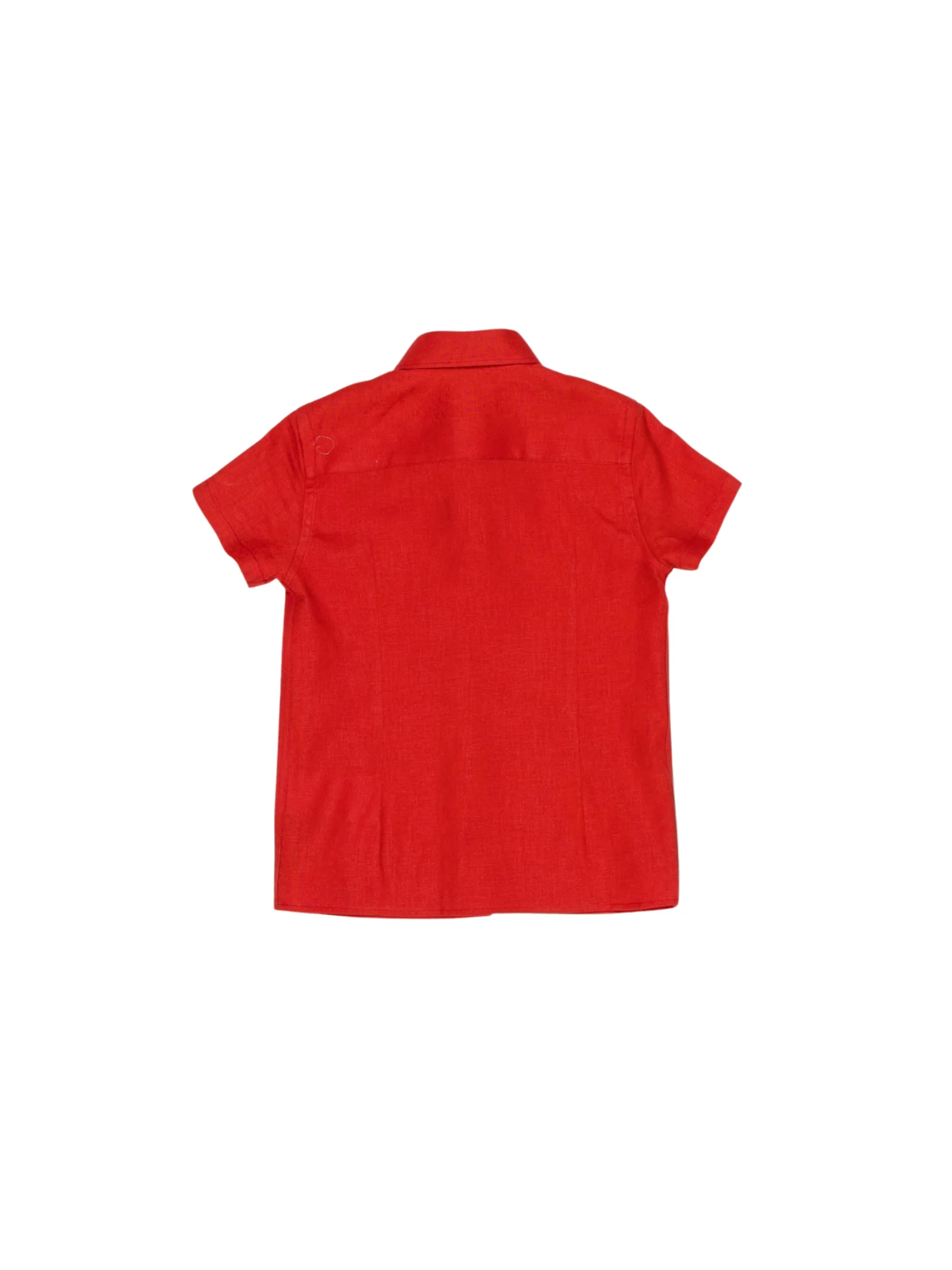 Camicia Manuel Ritz rossa con dettaglio ricamato sul fondo - Image 2