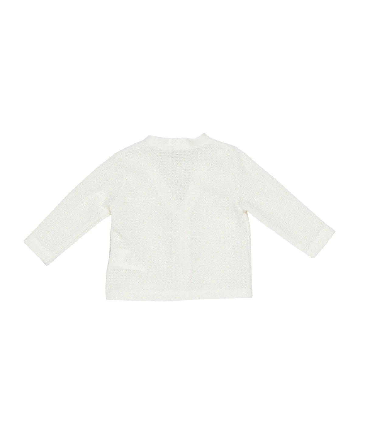 Cardigan panna con bottoni neri - Image 2