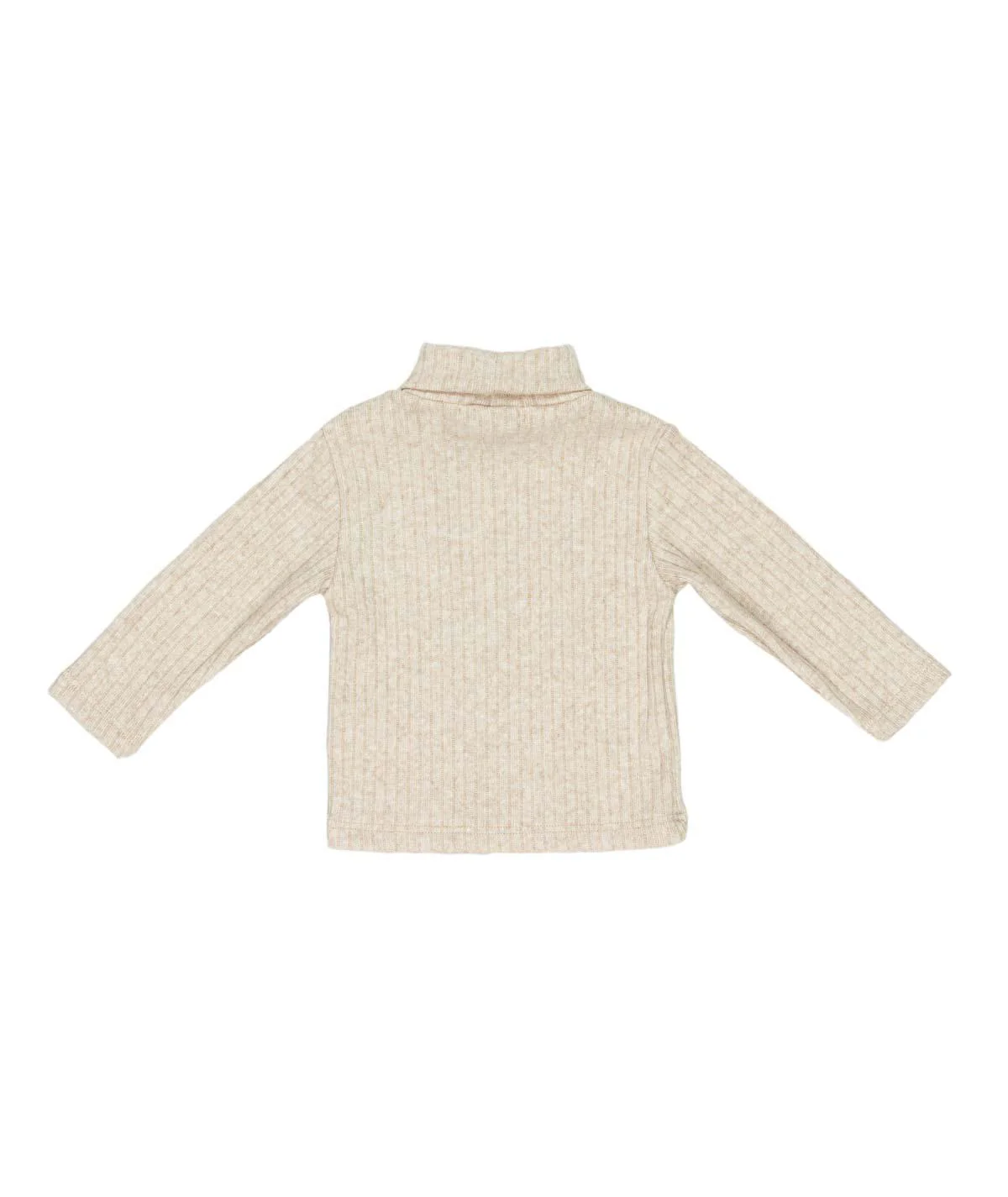 Dolcevita a costine beige - Image 2