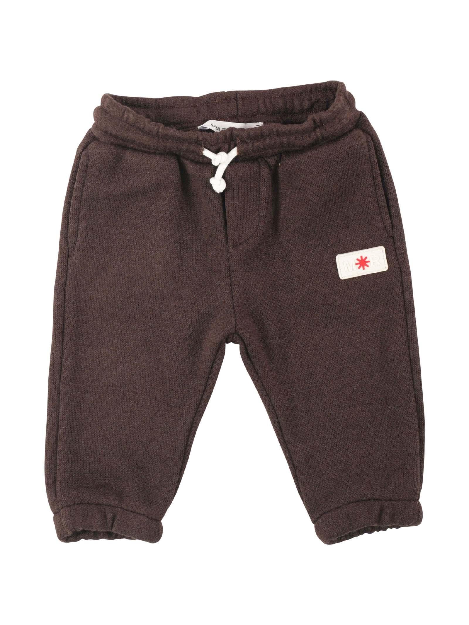 Pantalone marrone con vita elasticizzata