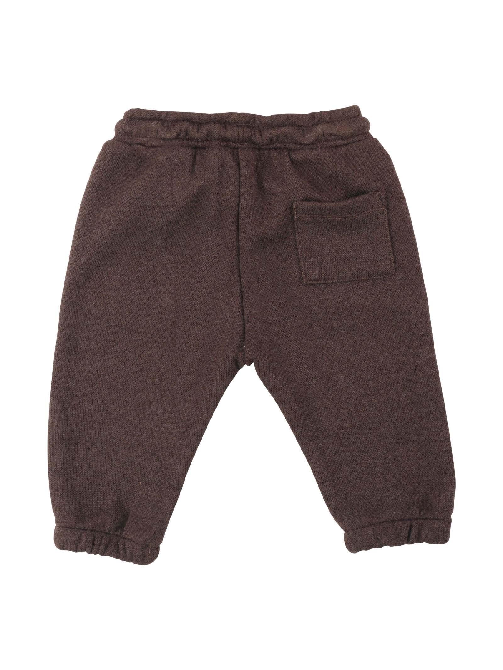 Pantalone marrone con vita elasticizzata - Image 2