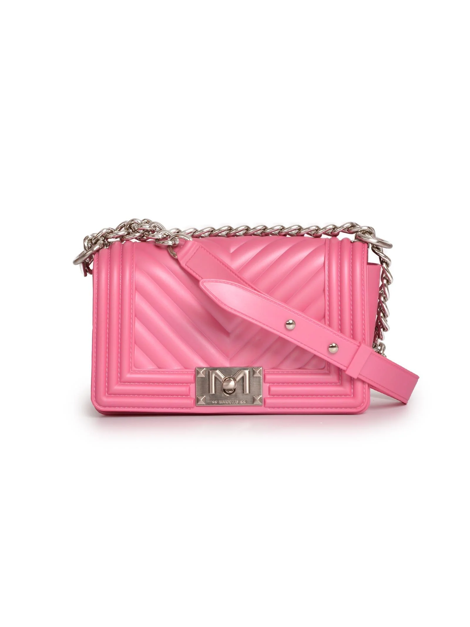 Borsa Flat S barbie e silver