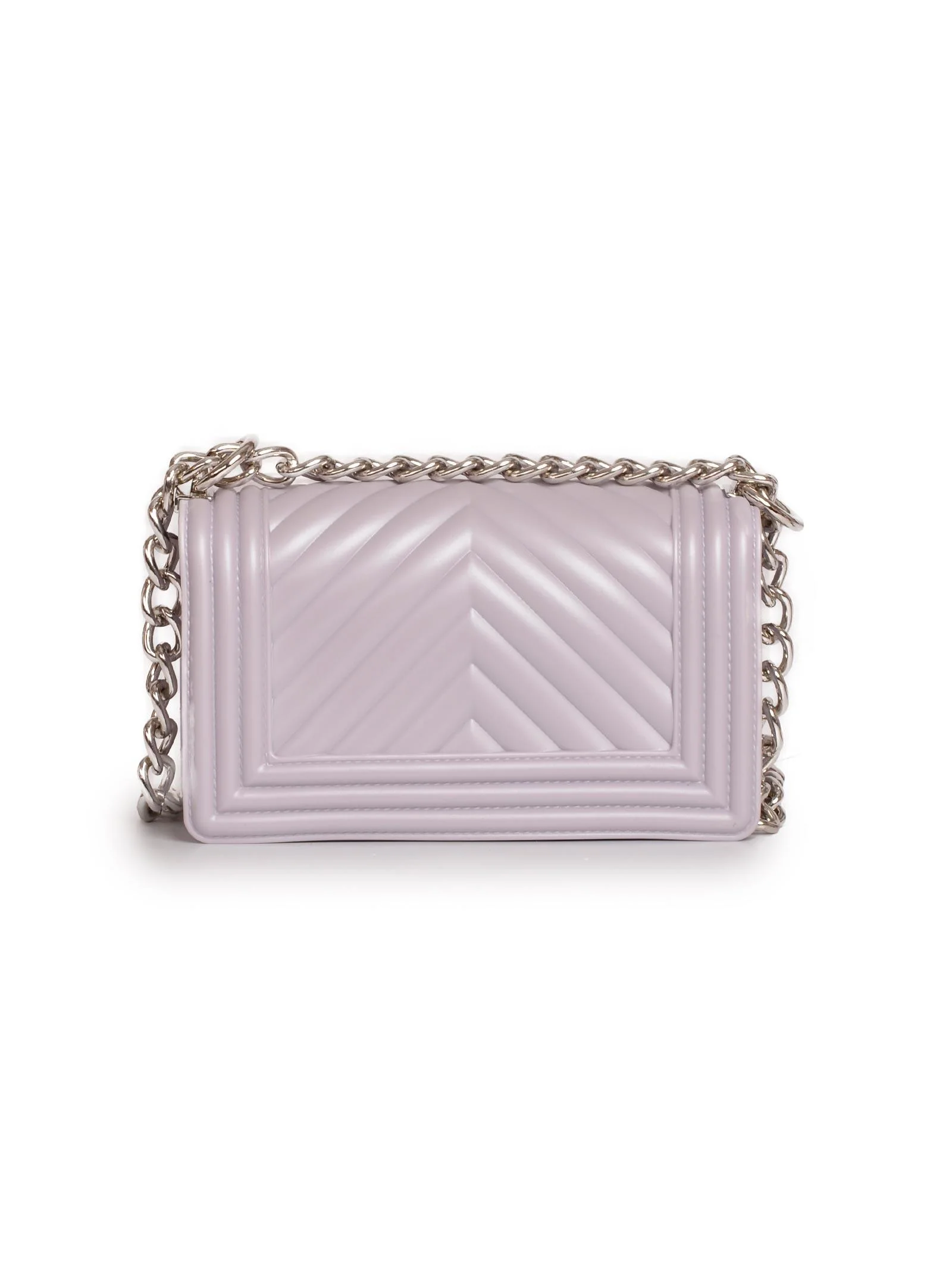Borsa Flat S lilla e silver - Image 3