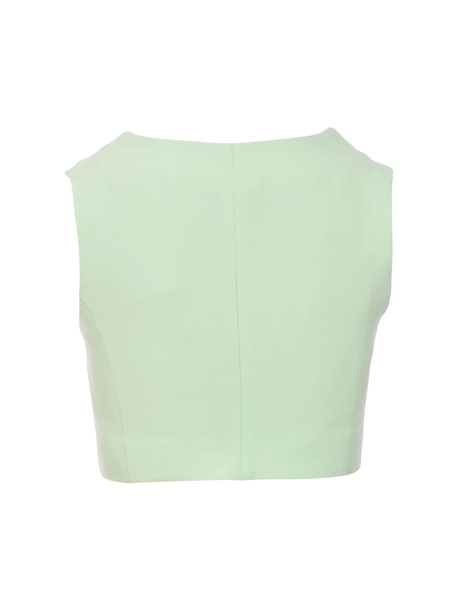 Gilet Marc Ellis verde acqua con bottoni gioiello - Image 3