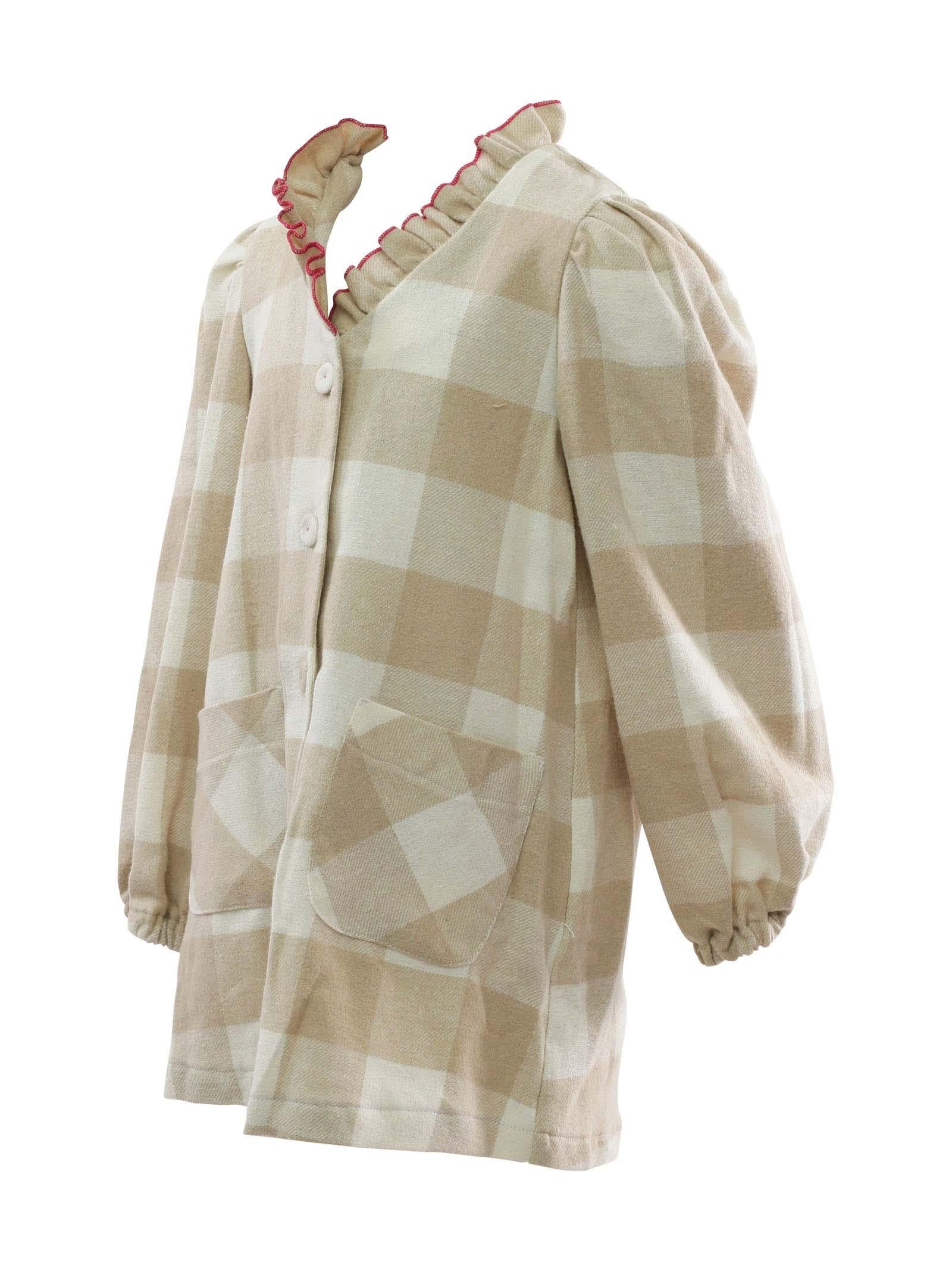 Abito a quadri beige - Image 2
