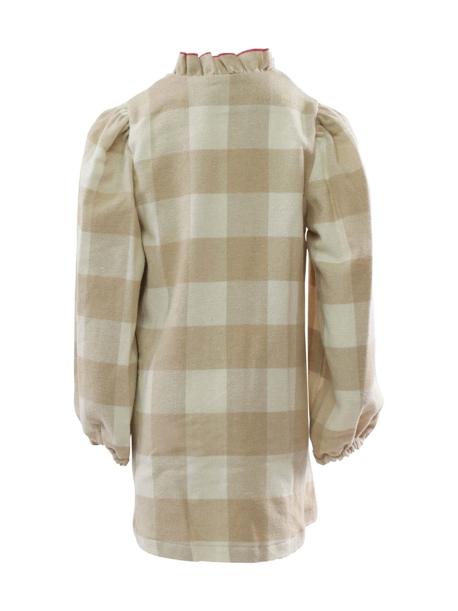 Abito a quadri beige - Image 3
