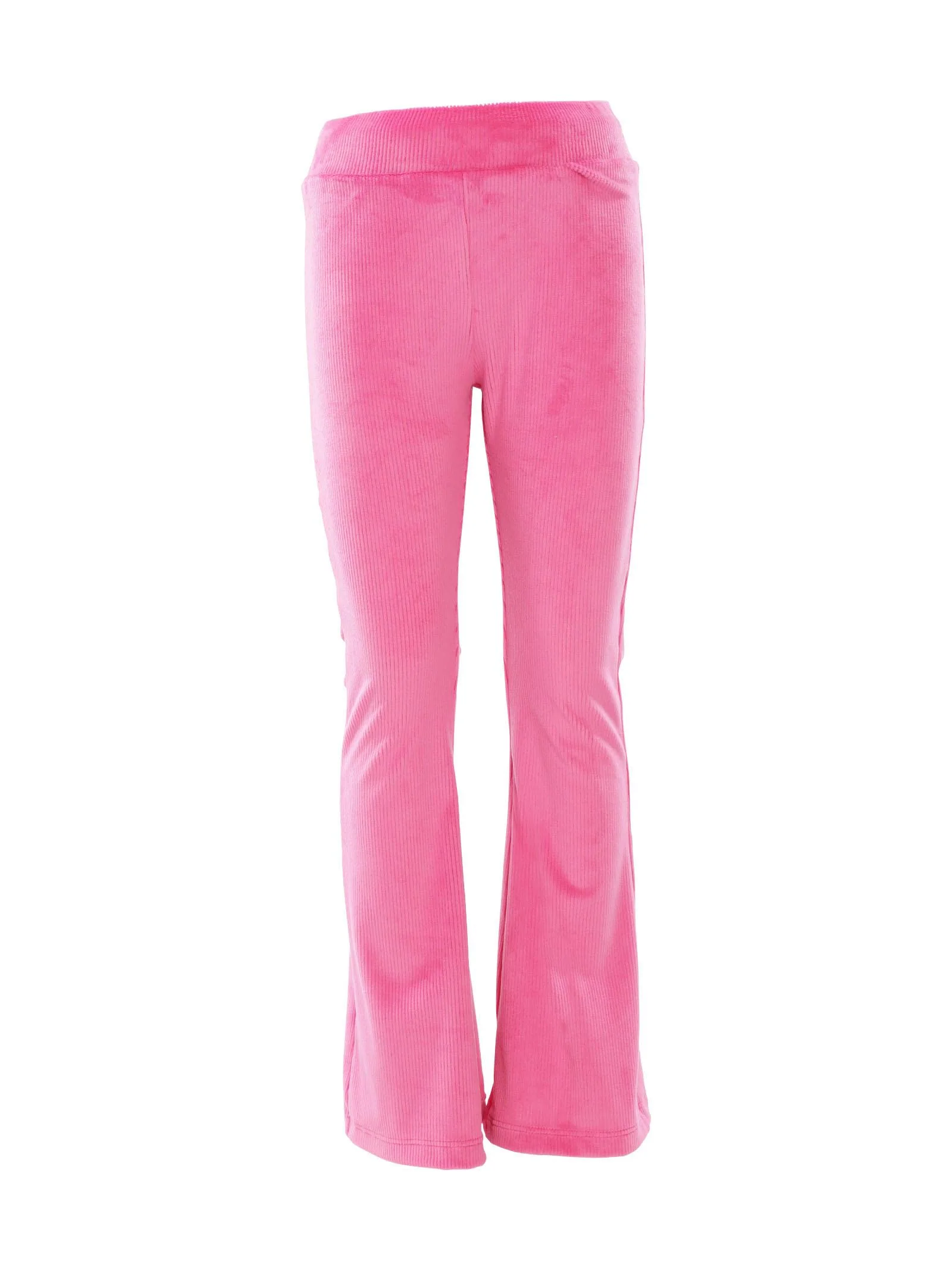 Pantalone a zampa fucsia