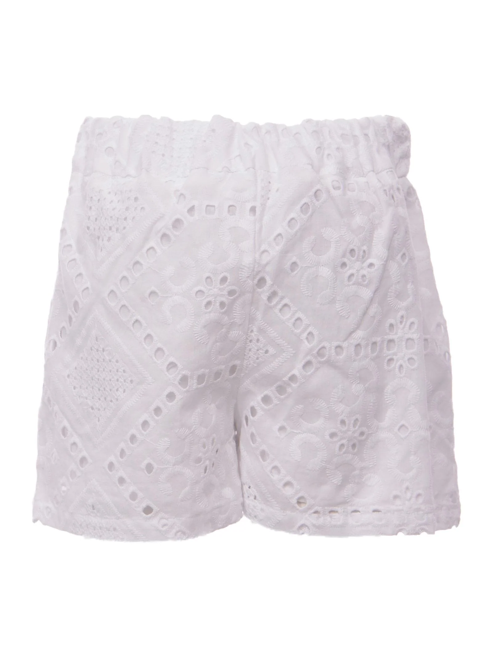 Shorts bianco in macramè - Image 2