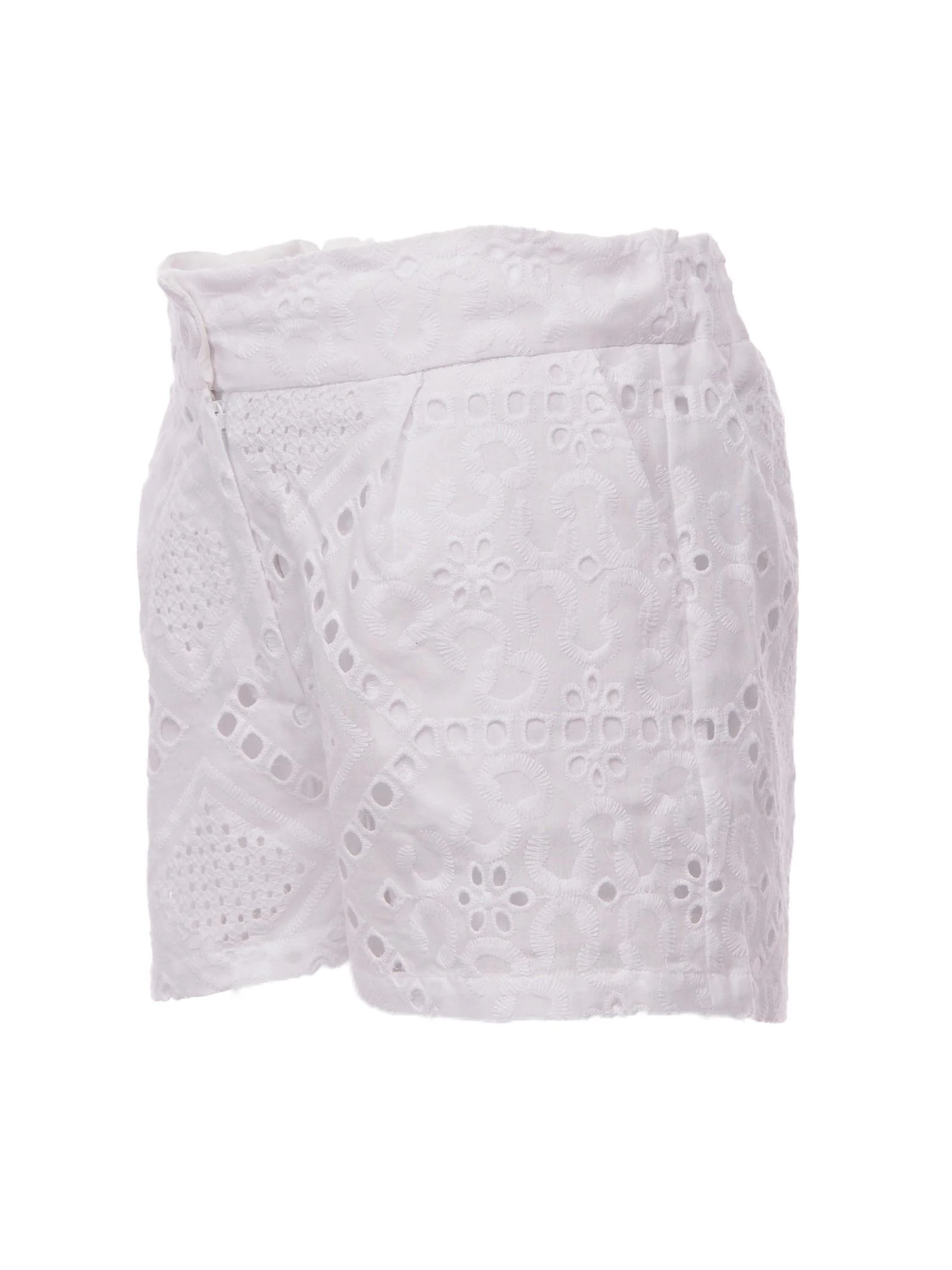 Shorts bianco in macramè - Image 3