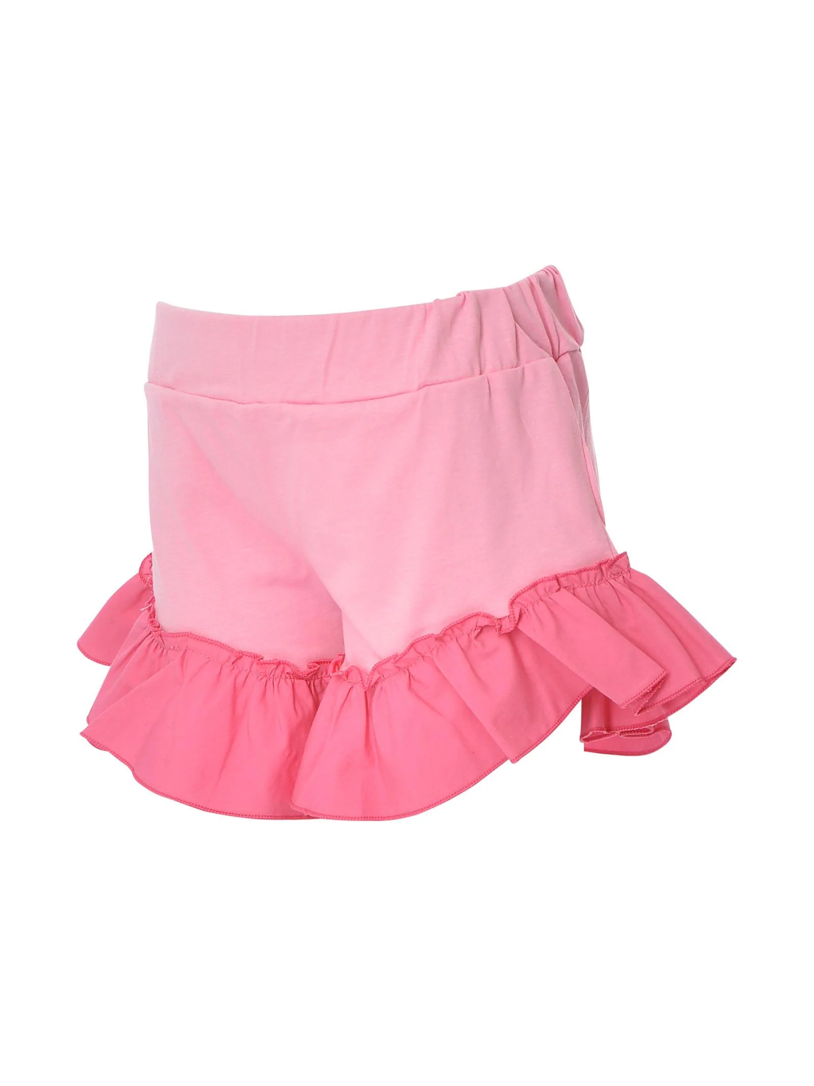 Shorts rosa con volant - Image 2