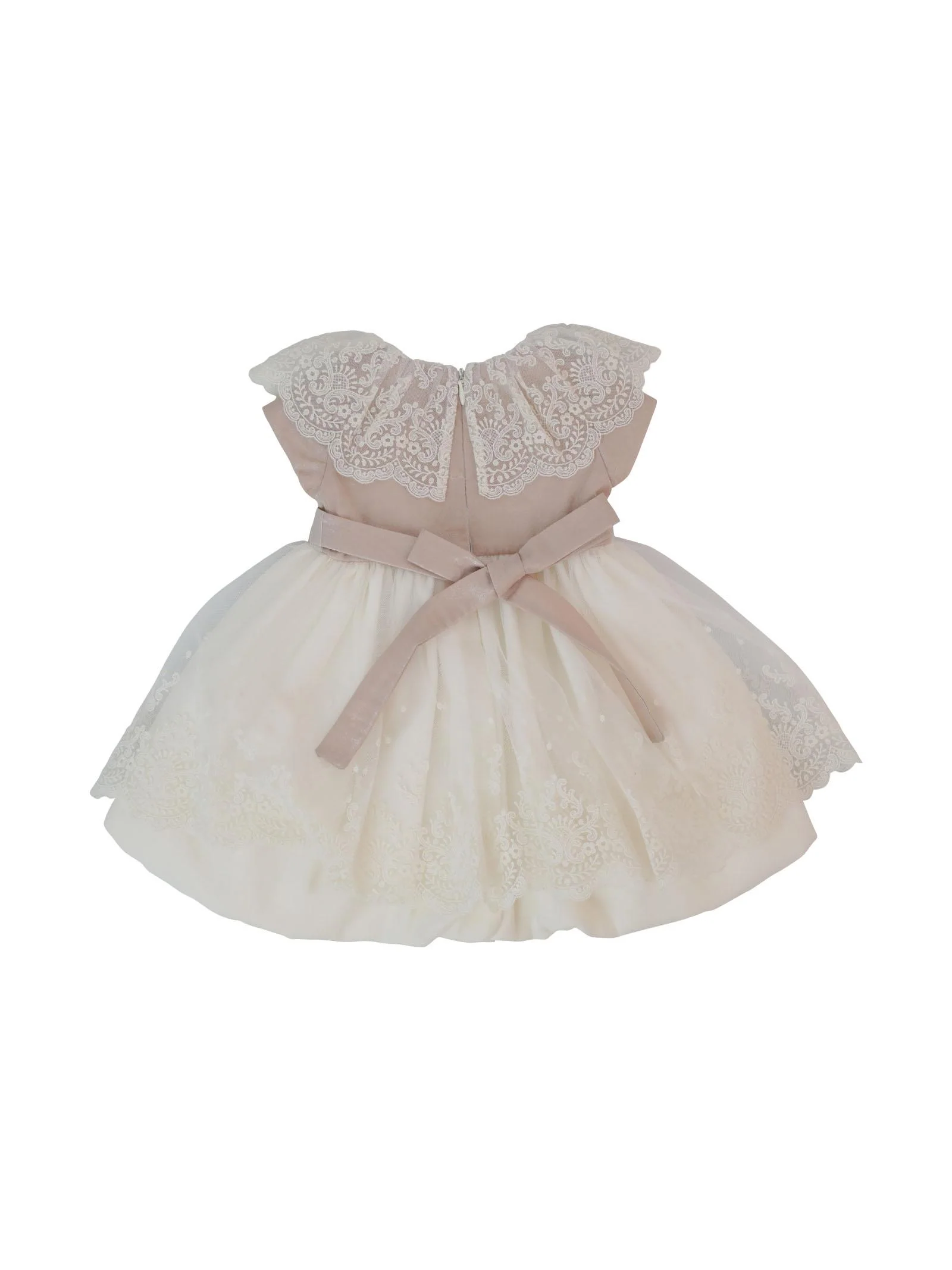 Abito avorio e rosa con pizzo - Image 2
