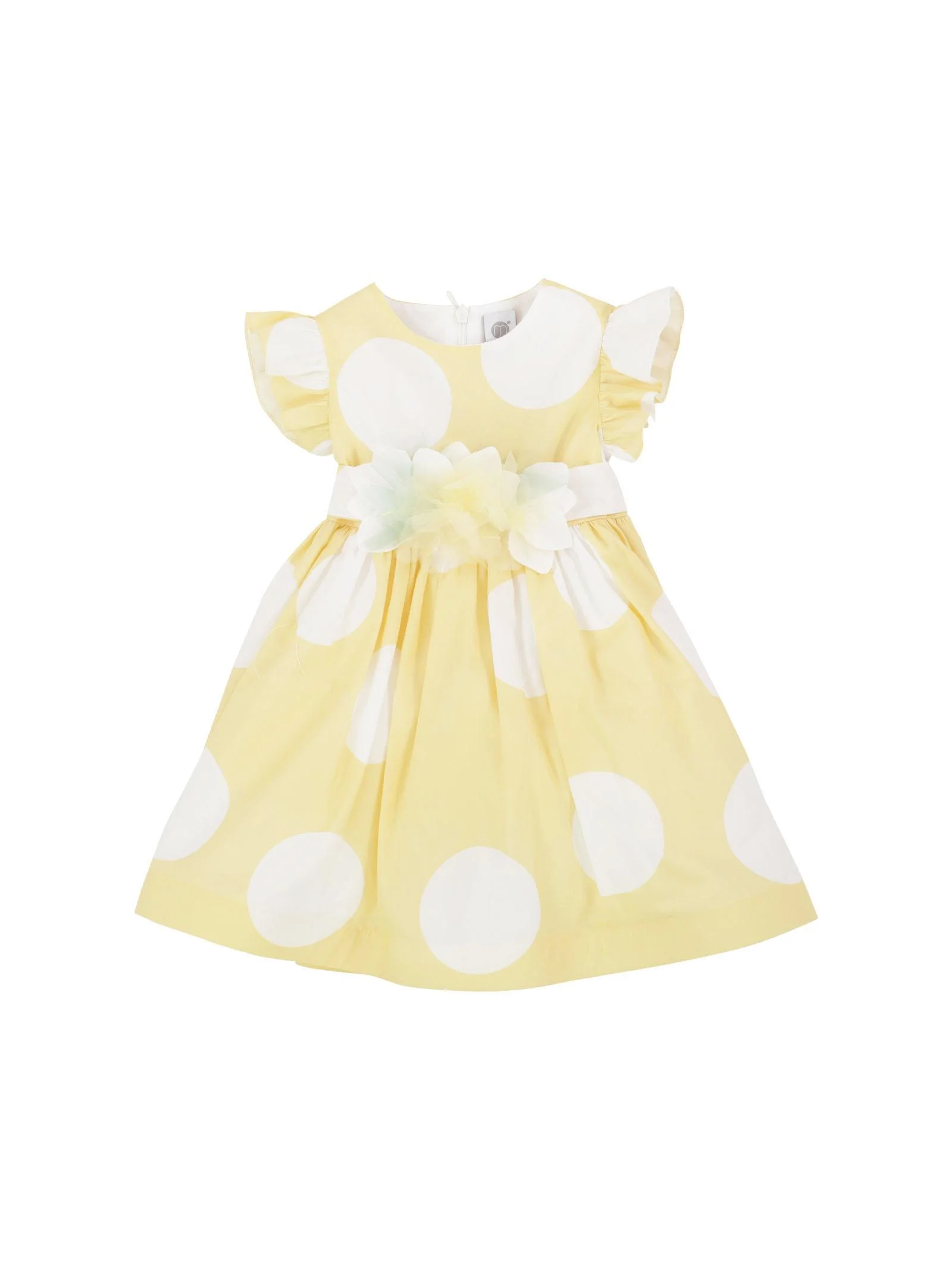 Abito giallo a pois