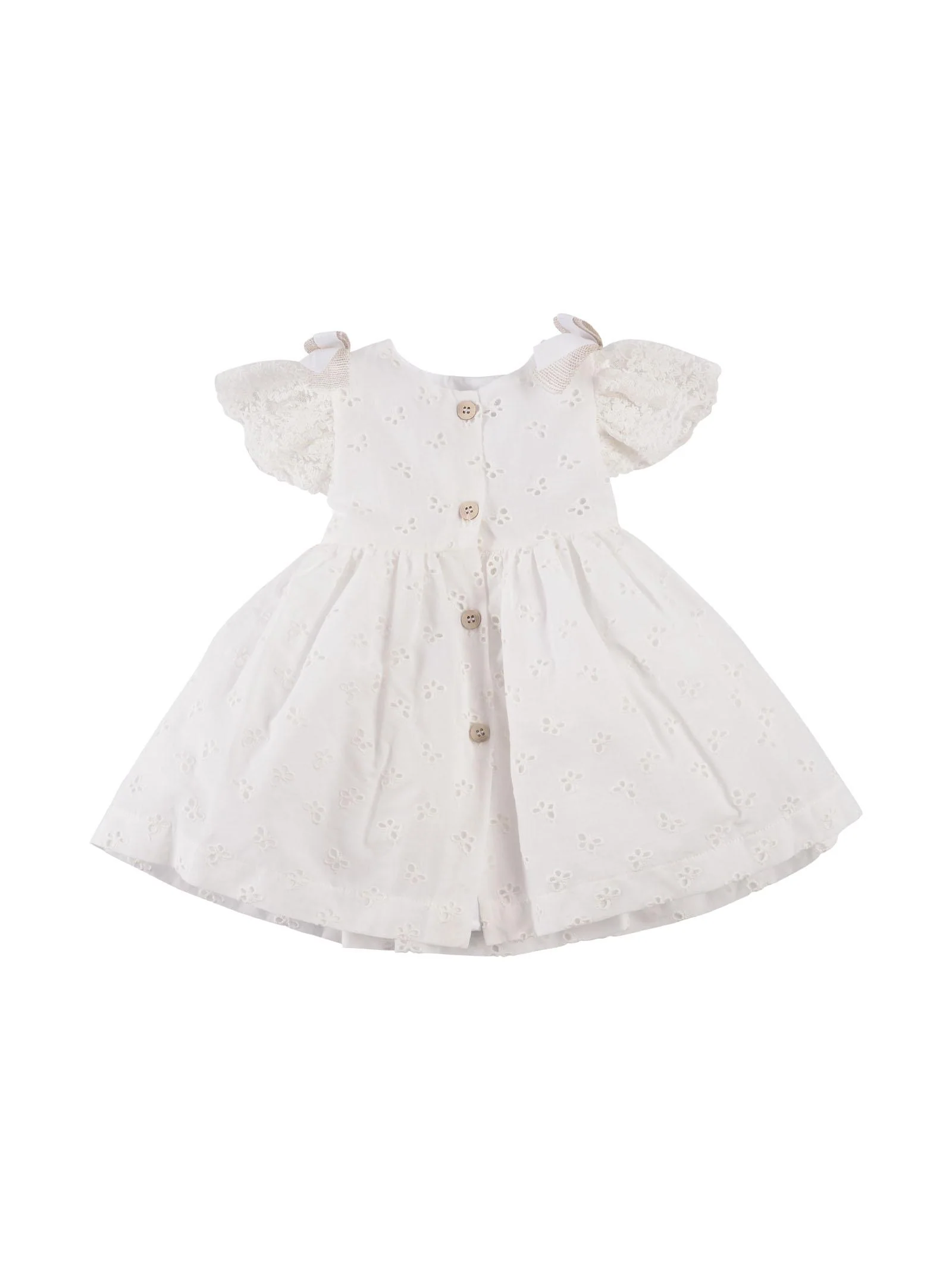 Abito in macramè bianco