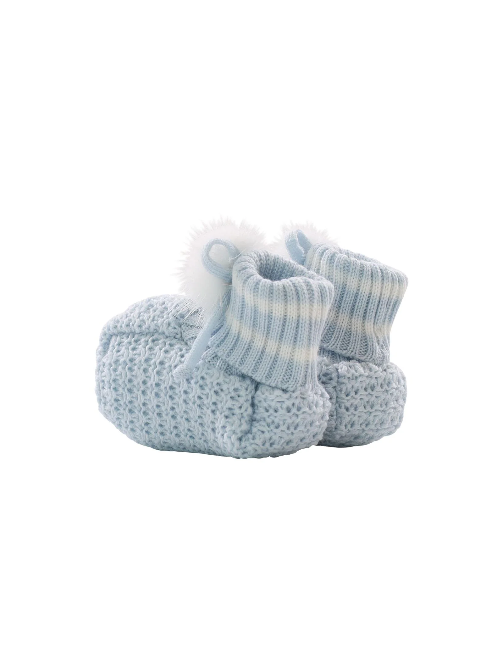 Babbucce azzurre con pompon - Image 4