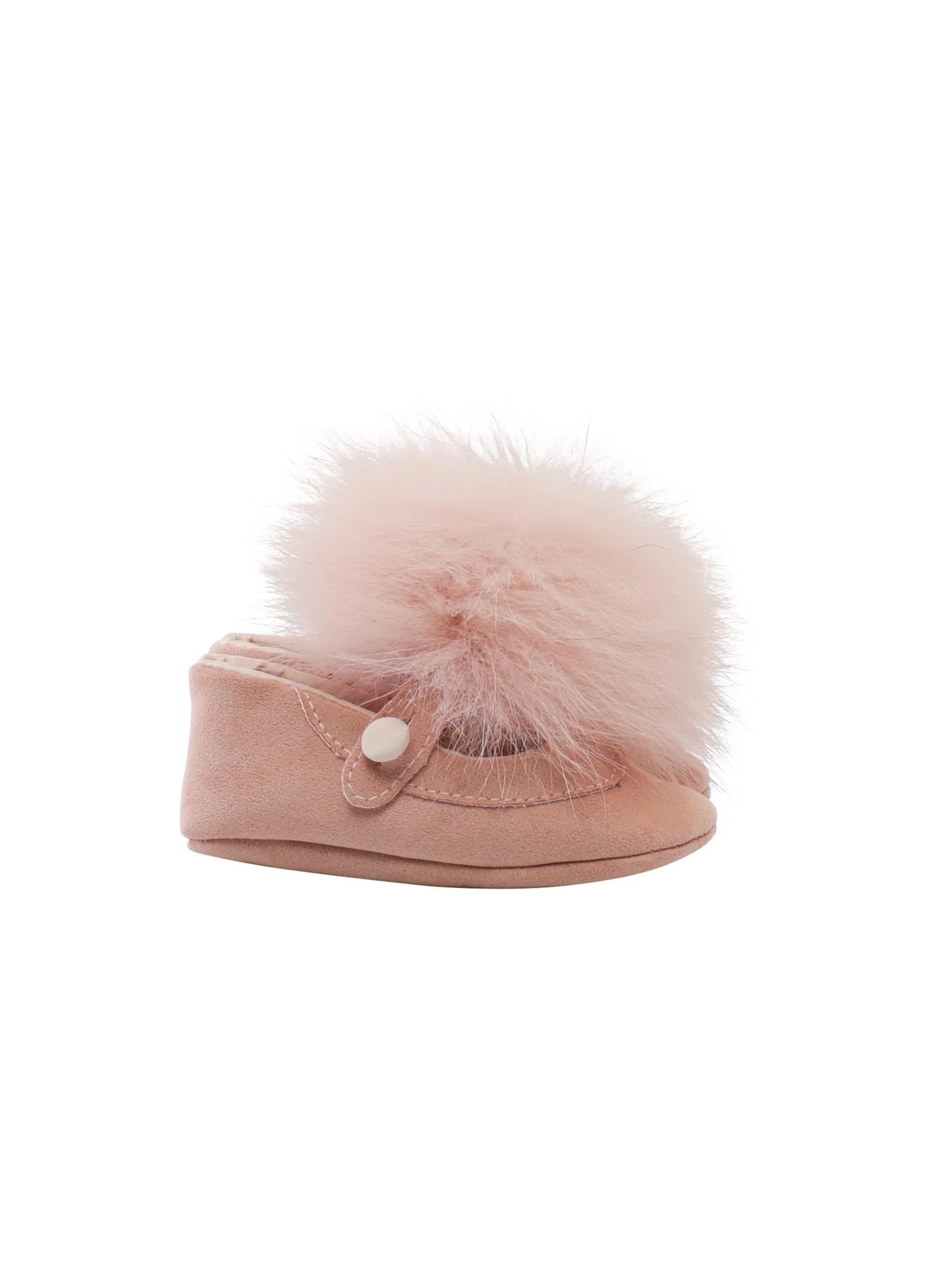 Ballerine rosa con maxi pon pon