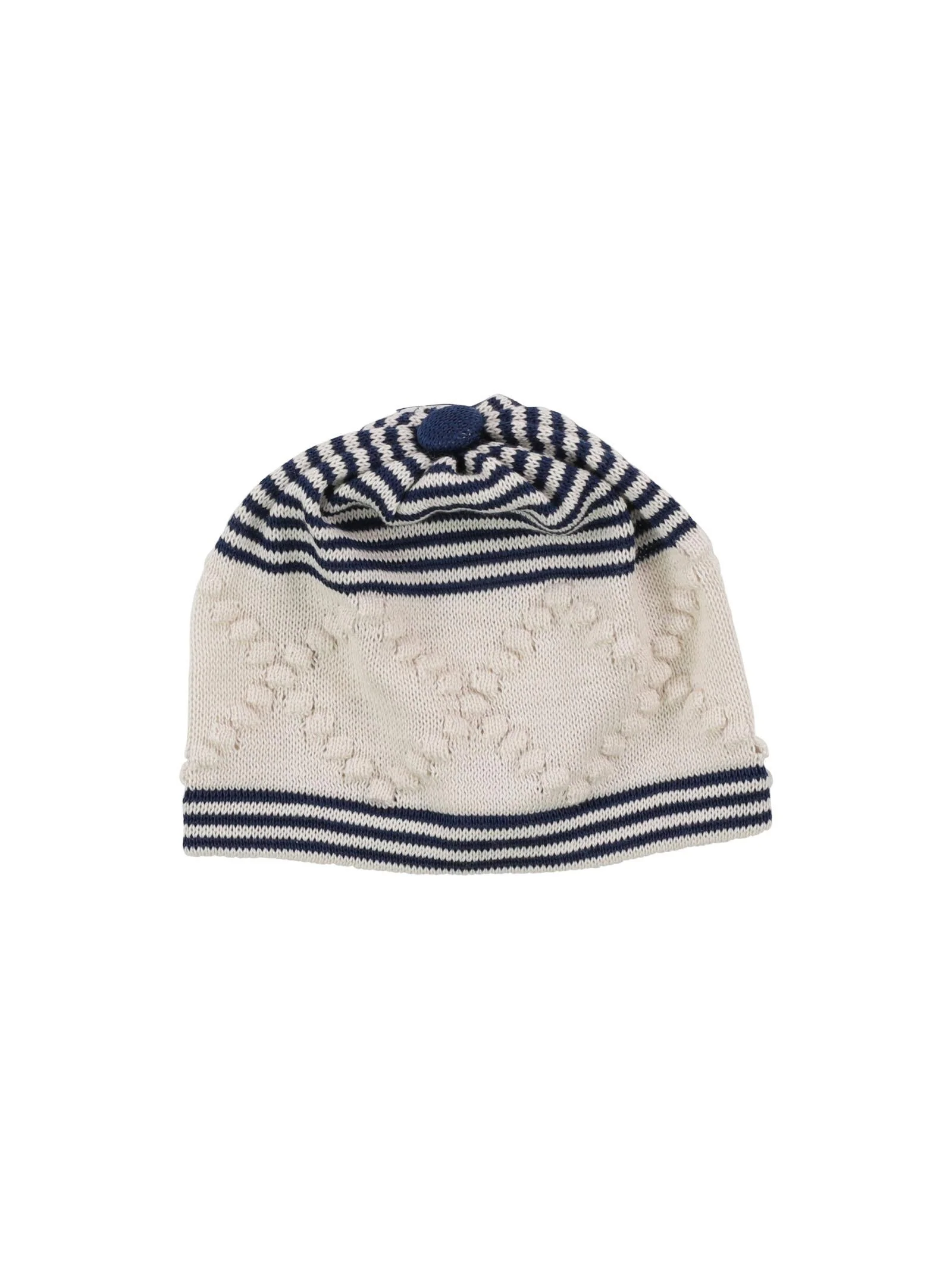 Cappello blu e natural bio