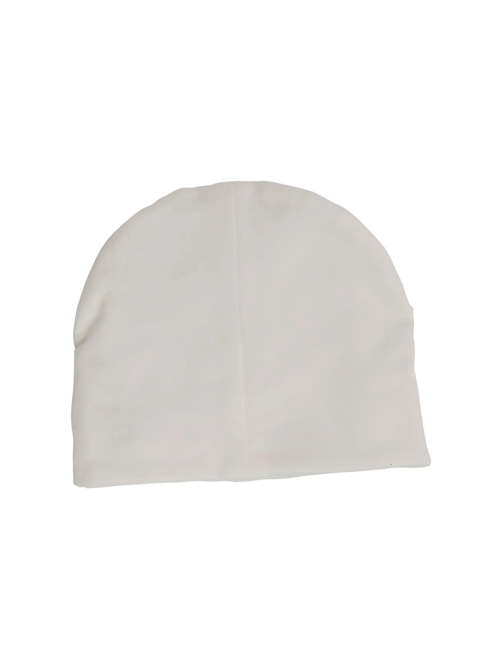 Cappello cuffia bianco con fiocco - Image 2