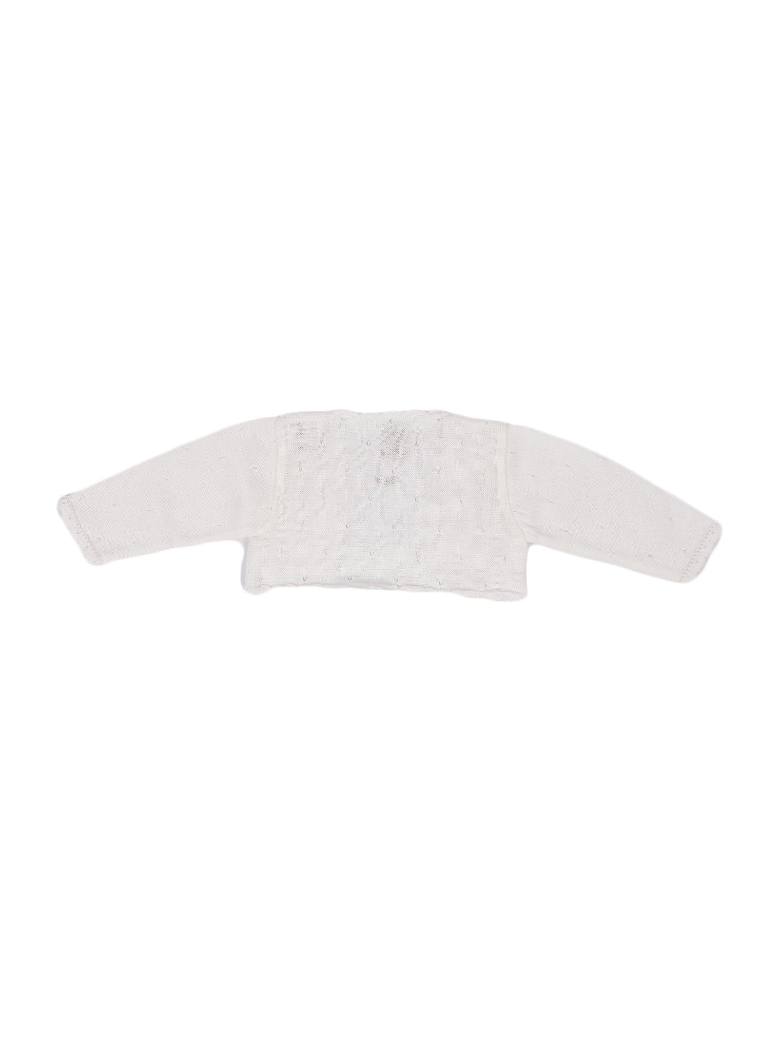 Cardigan bianco con ricamo - Image 2
