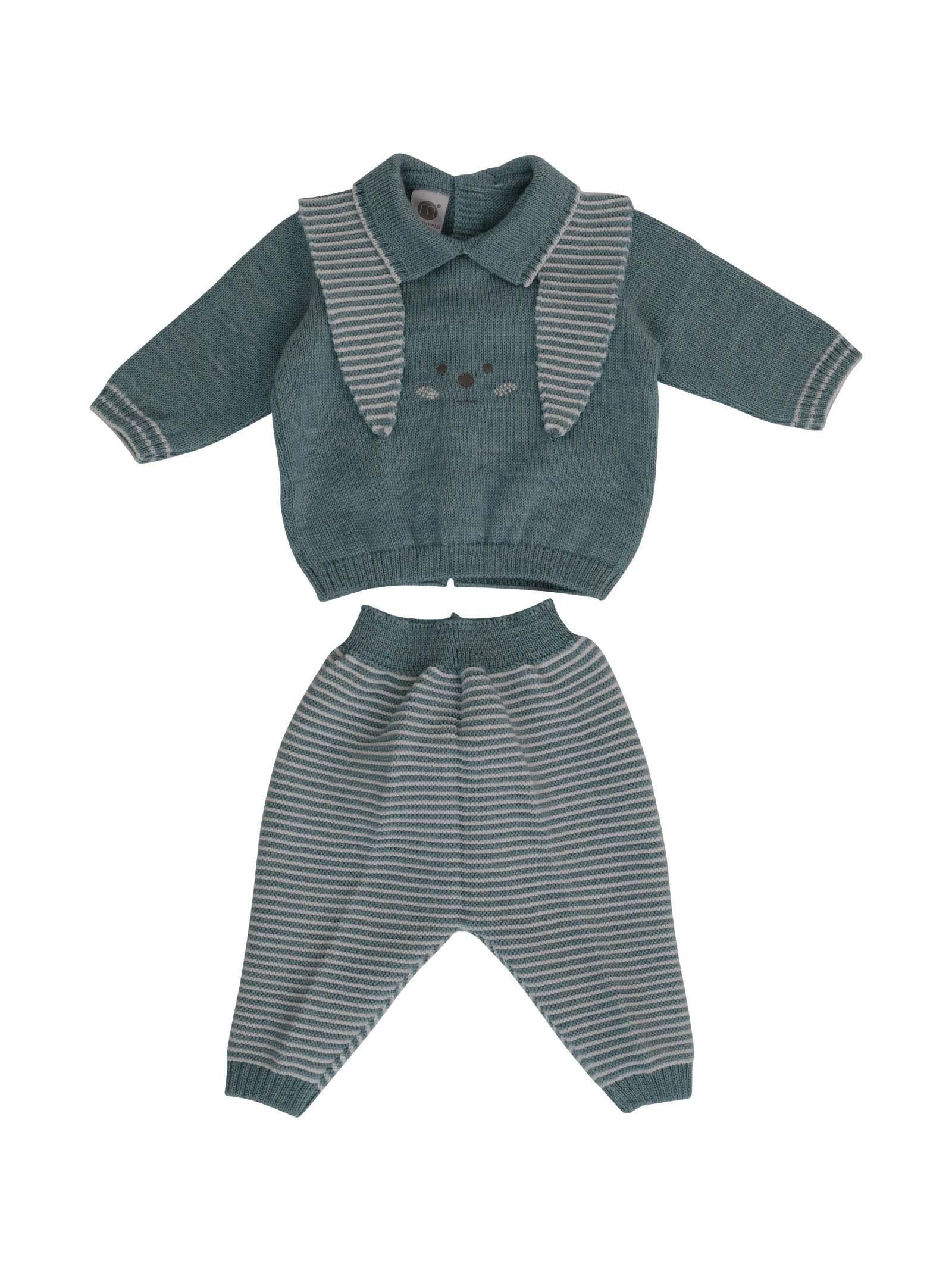 Completo due pezzi eucalipto e panna