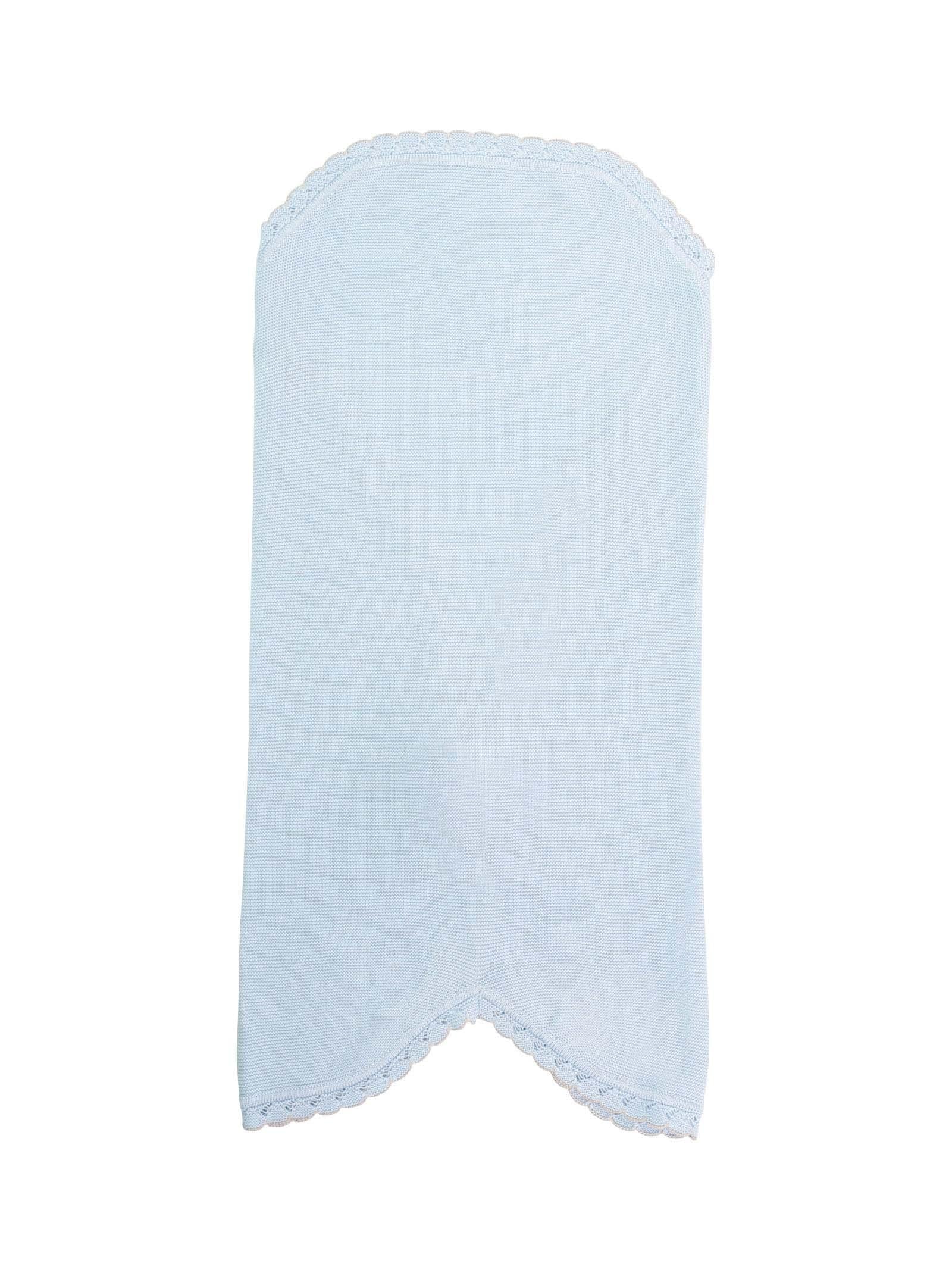 Coperta cuore azzurro e noce - Image 2