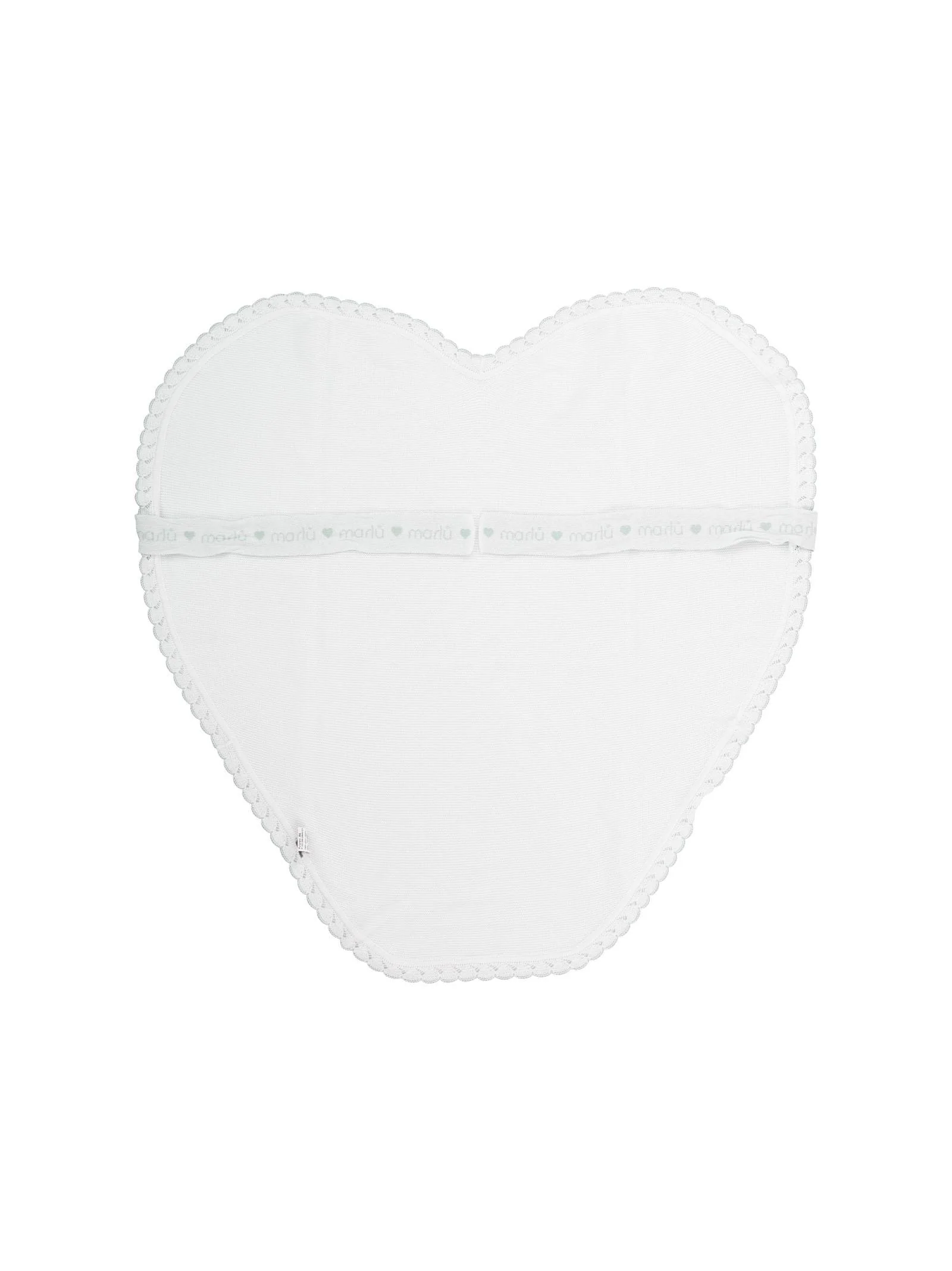 Coperta cuore bianca e tiffany