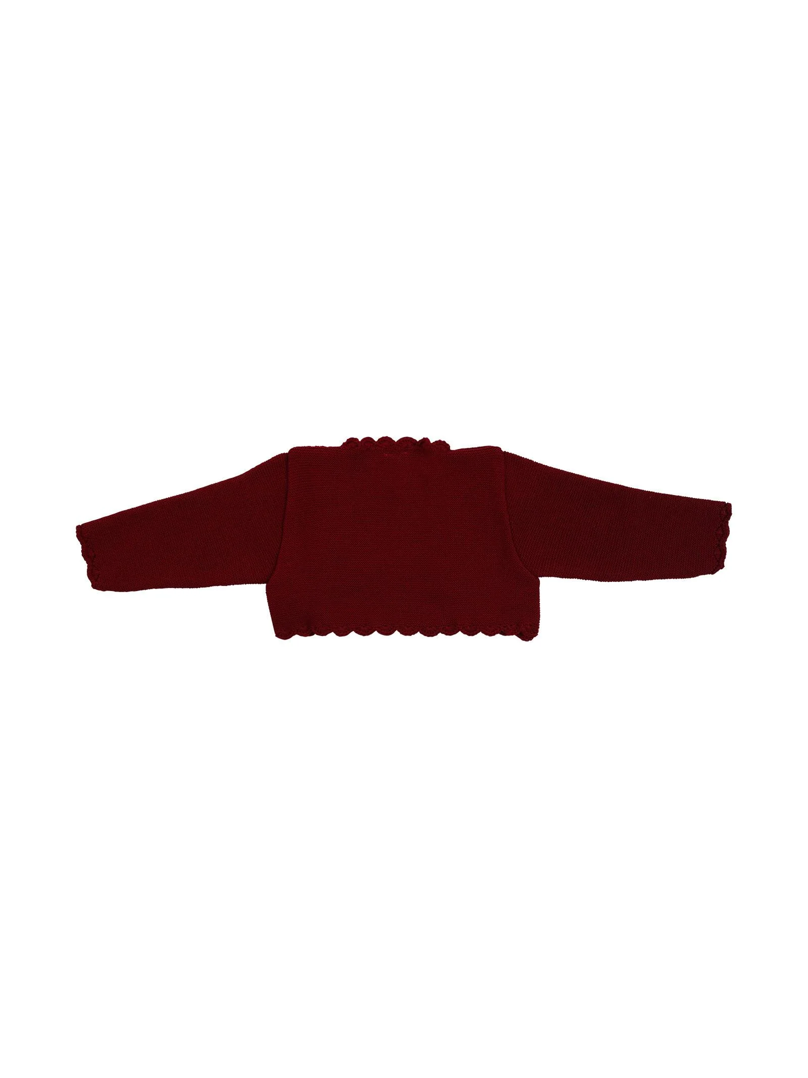 Coprispalle in lana bordeaux - Image 2