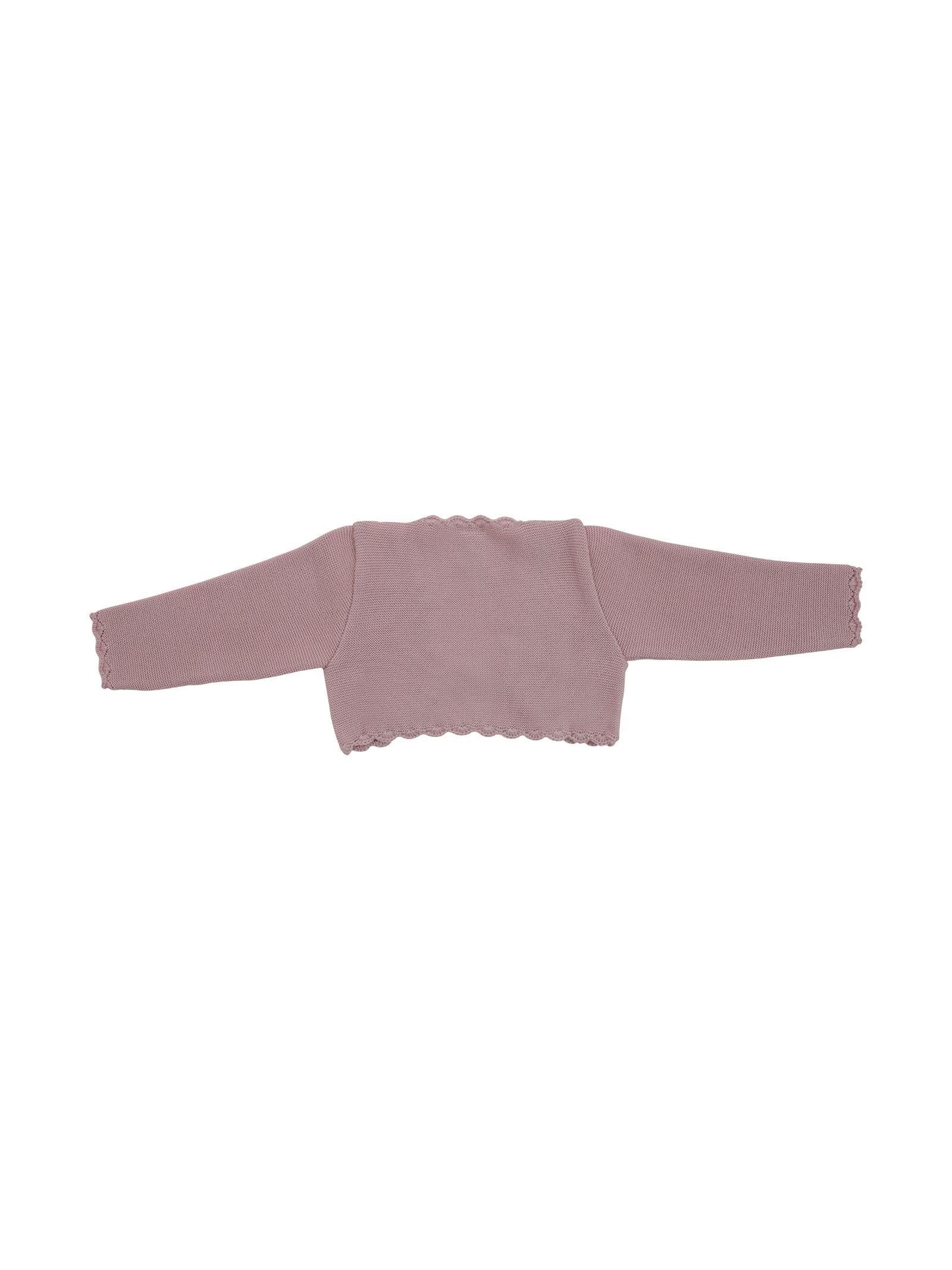 Coprispalle in lana rosa marsala - Image 2