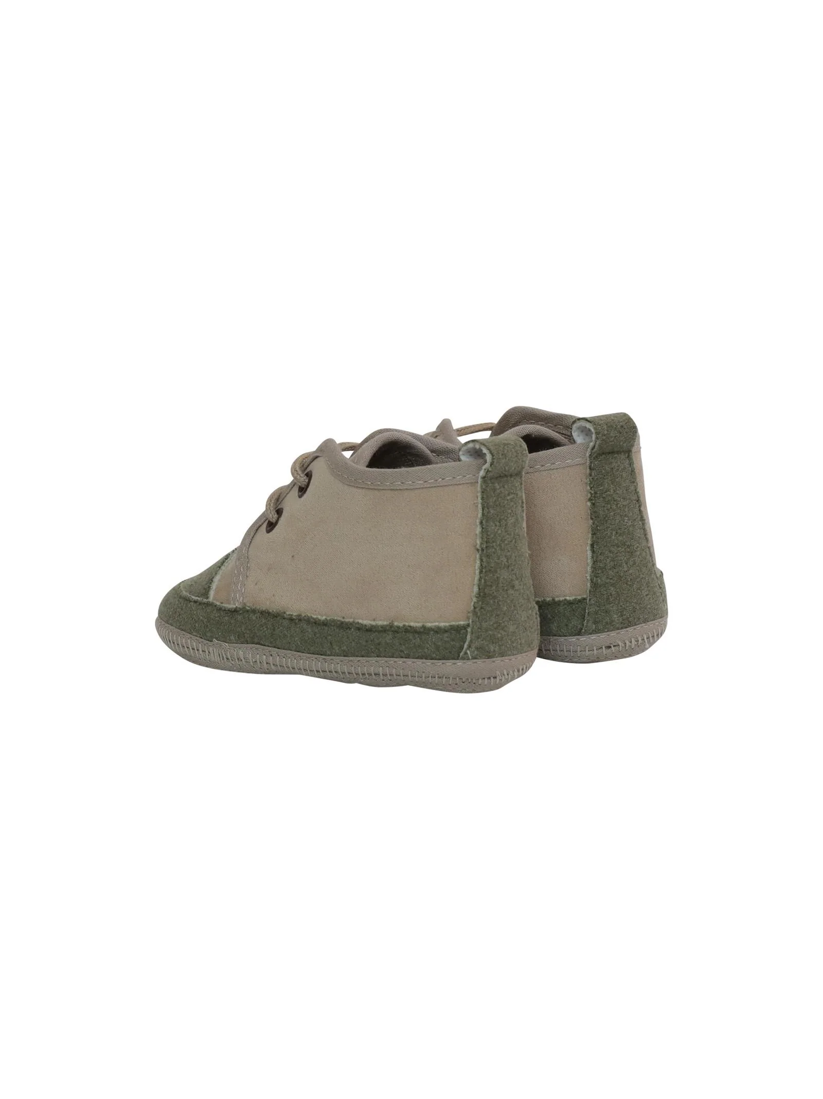Scarpe da culla beige e verde oliva - Image 3