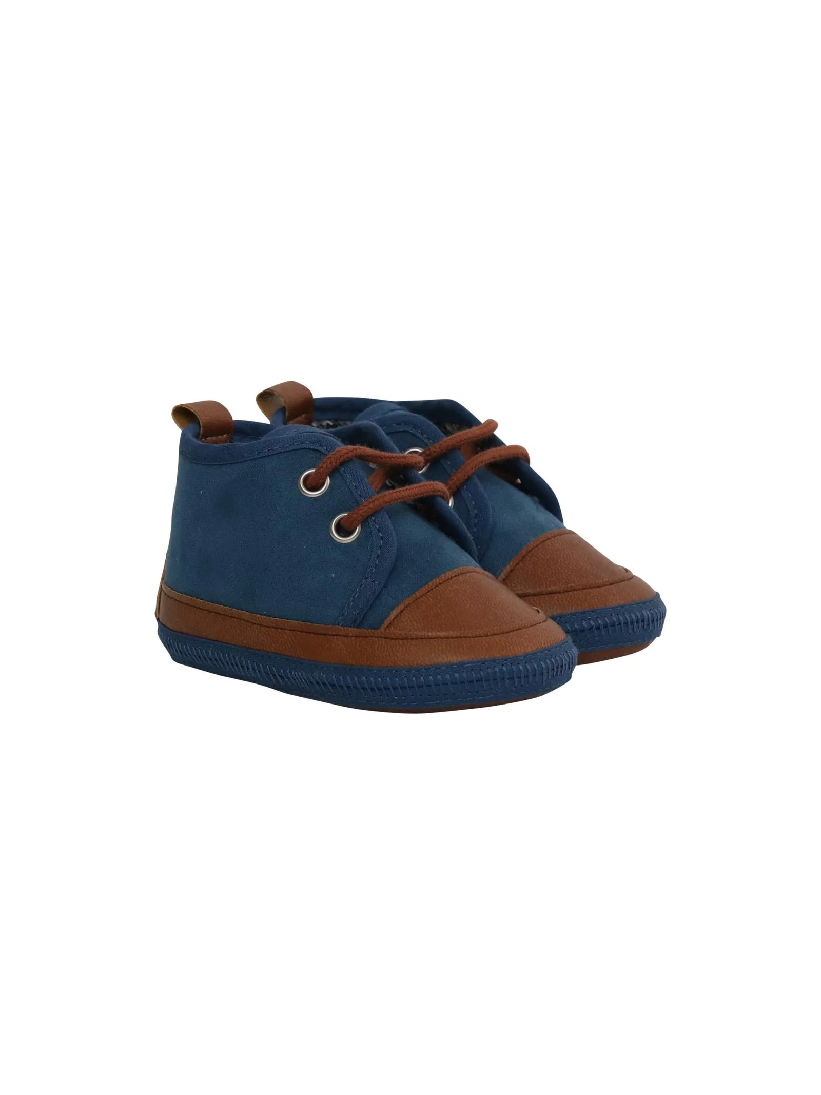 Scarpe da culla ottanio e cammello - Image 2